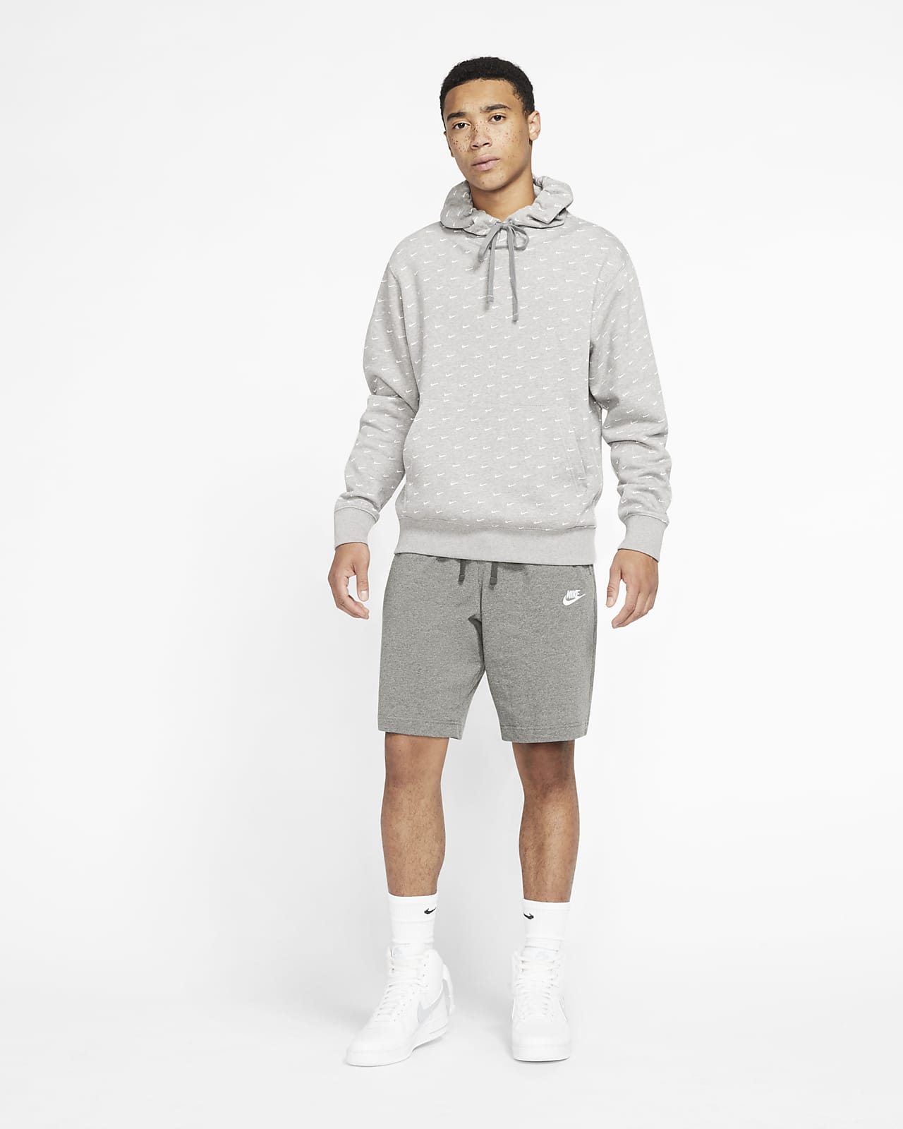 Nike - Men - Club+ Futura Muilti-Logo Shorts - Dk Grey Heather – Nohble