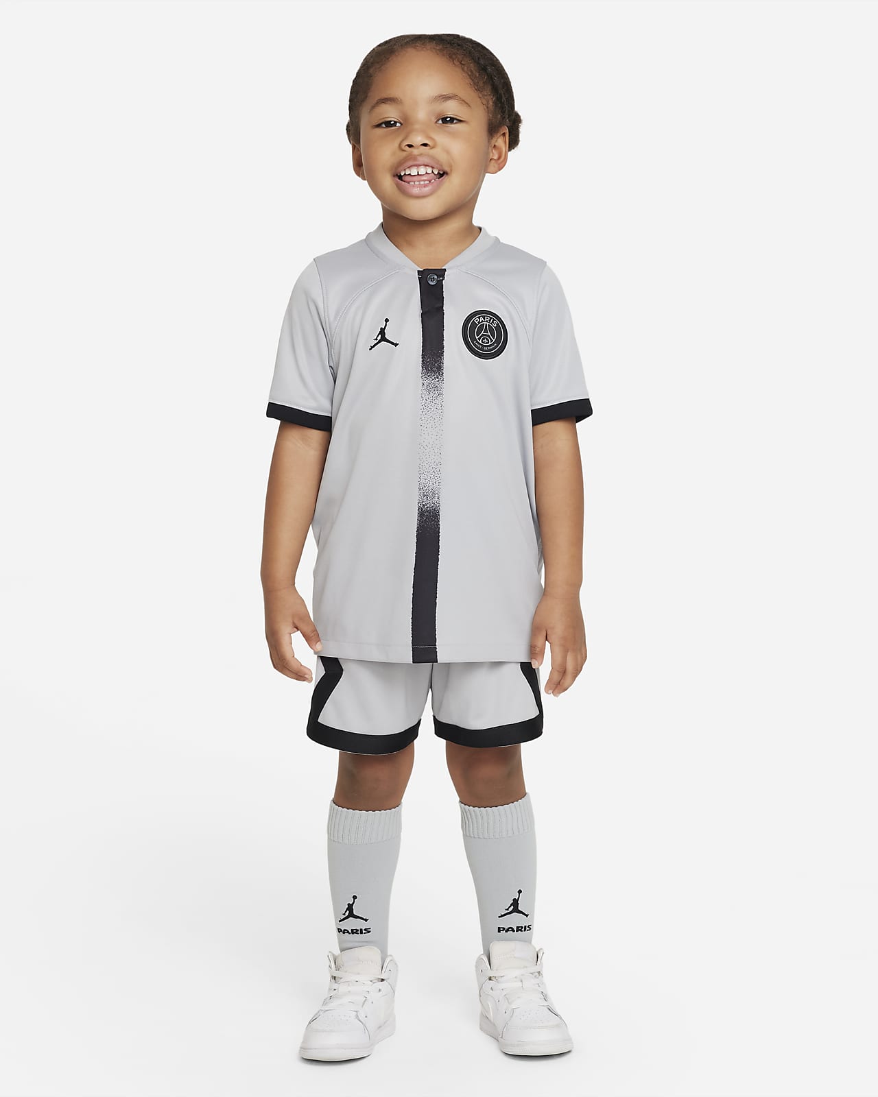 Paris Saint-Germain 2022/23 Away Nike Fußballtrikot-Set für jüngere Kinder