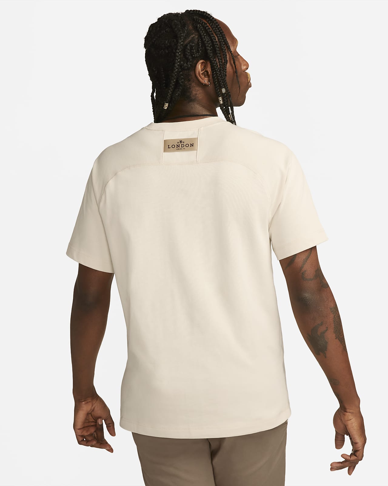Louis Vuitton Black Men T Shirt Chest Pocket Size M