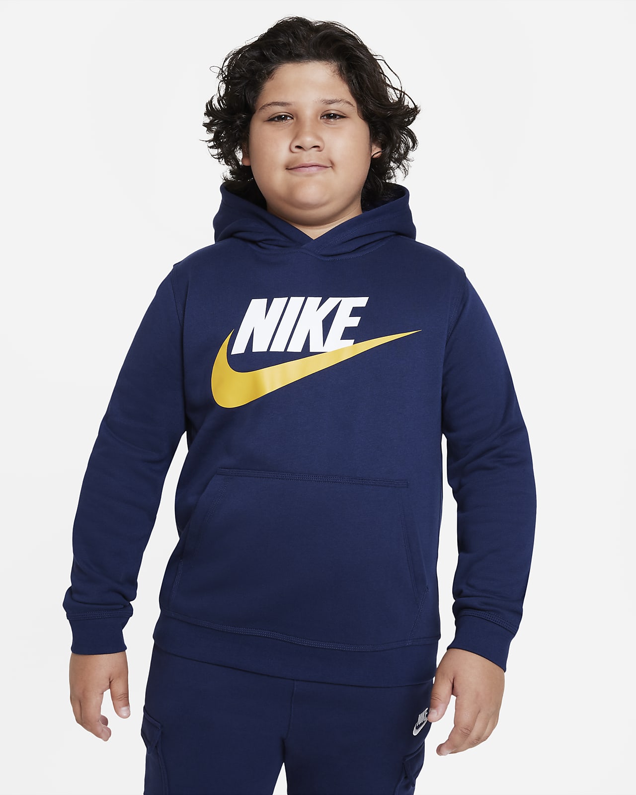 Sudadera con capucha sin cierre para niños grande Nike Sportswear Club (talla Nike.com