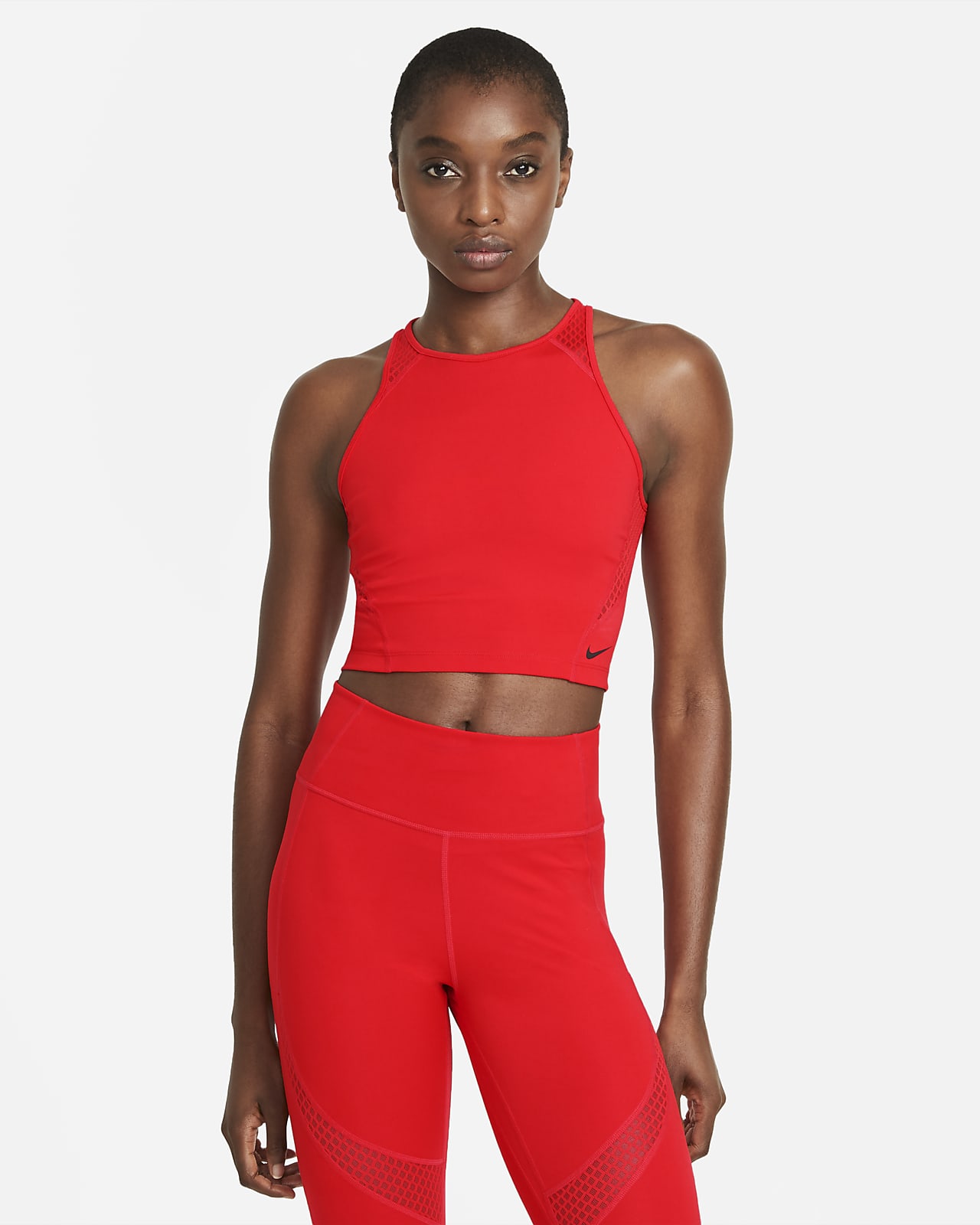 nike cropped workout top