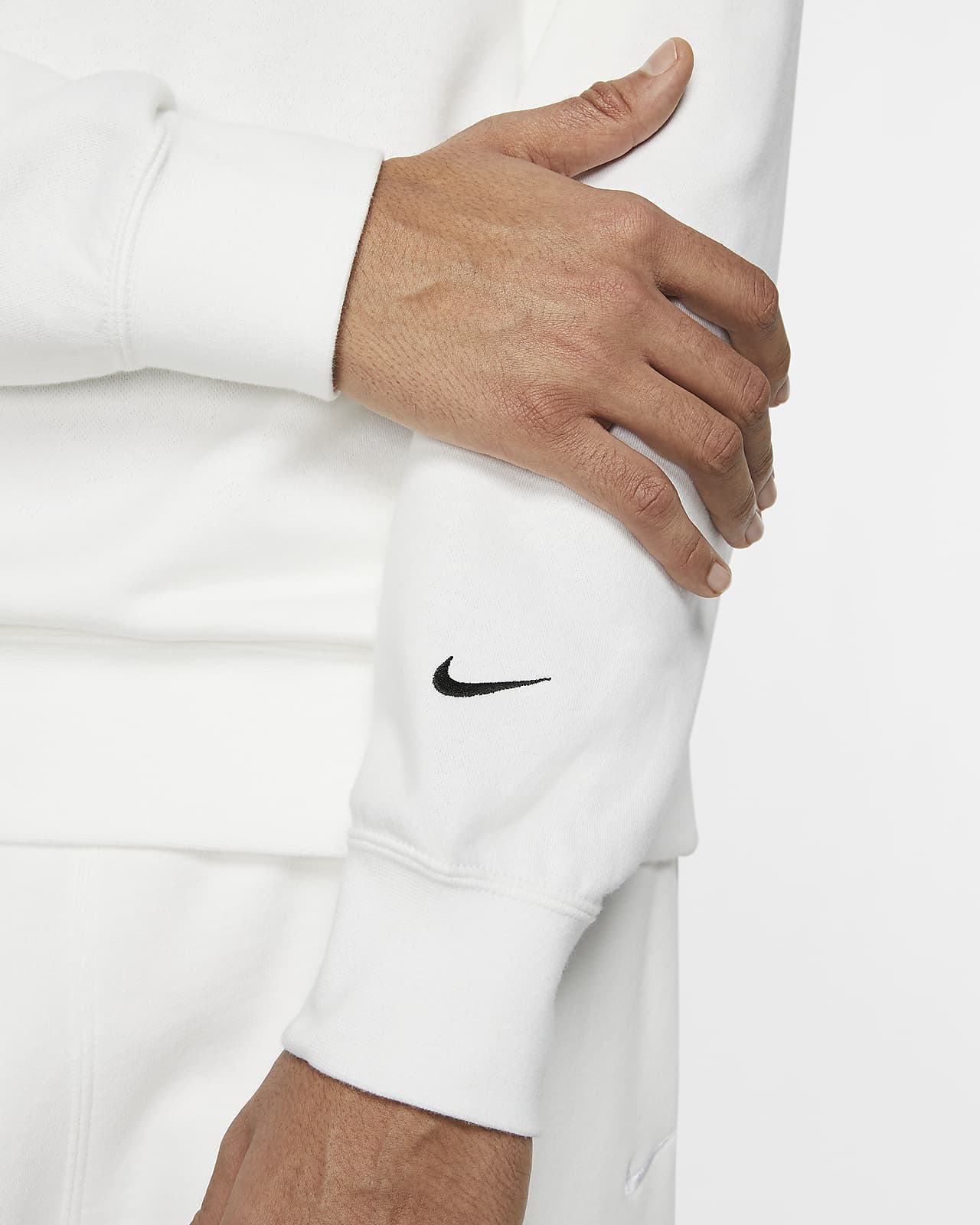 nike sportswear swoosh men's french terry crew