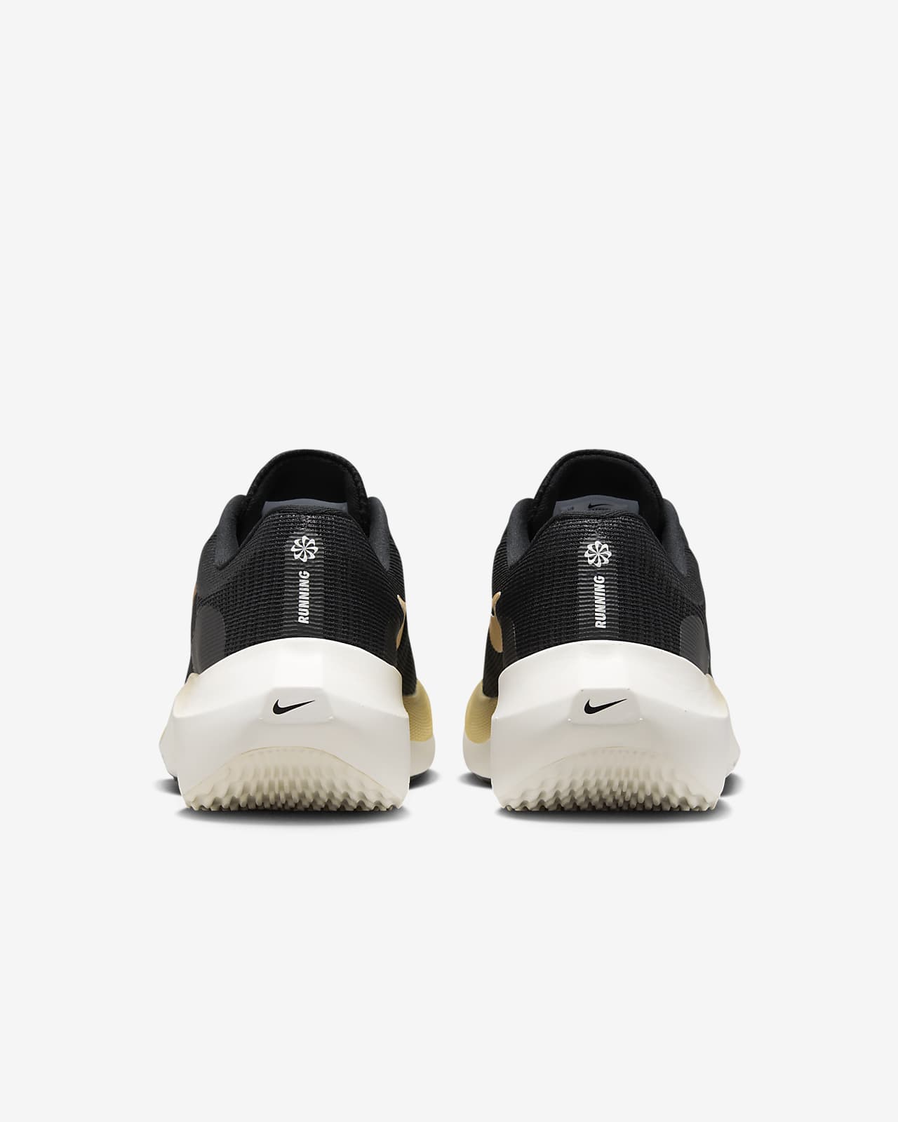 Nike zoom fly black white clearance gold