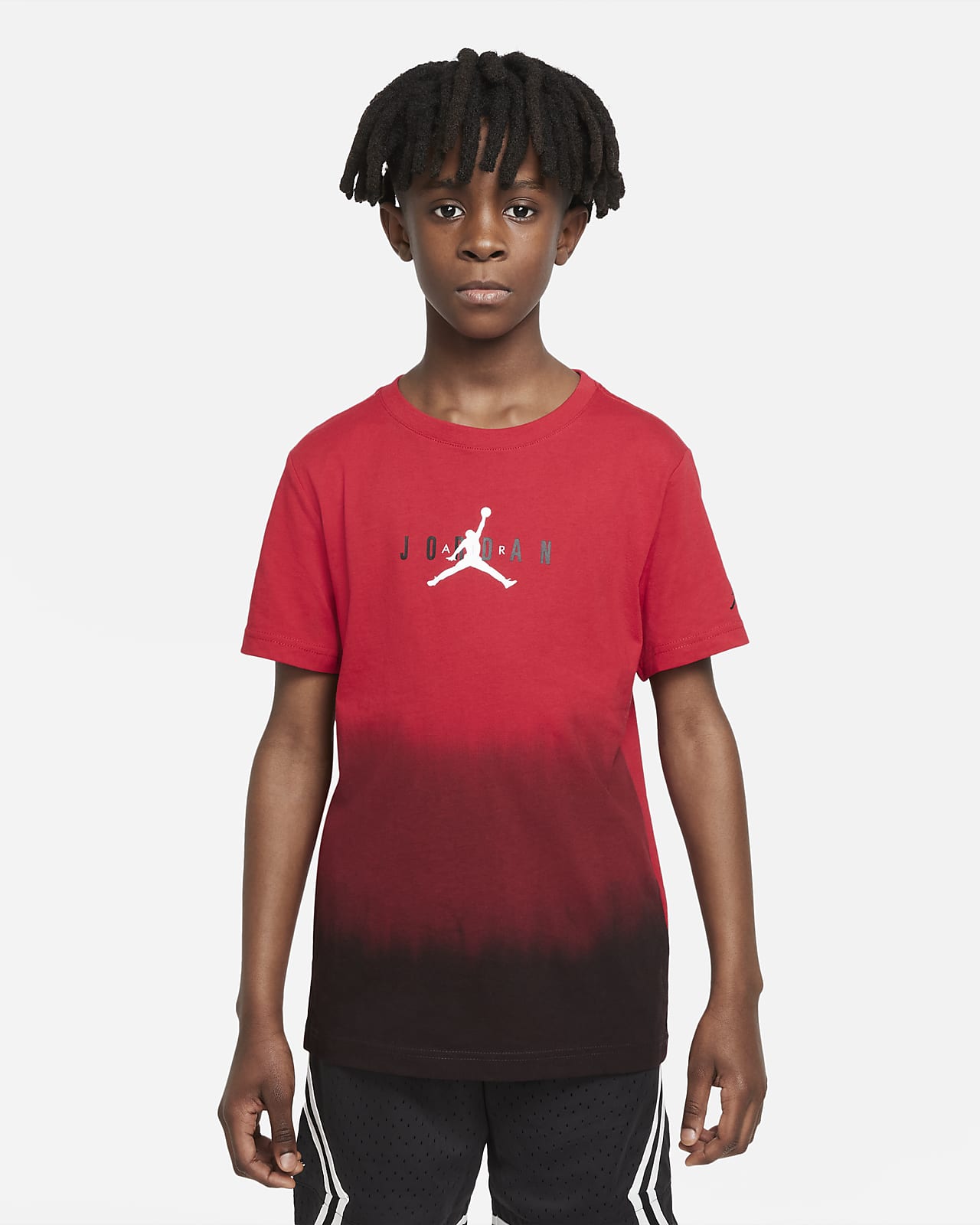 Playera para niños talla grande con teñido dip-dye Jordan. Nike.com
