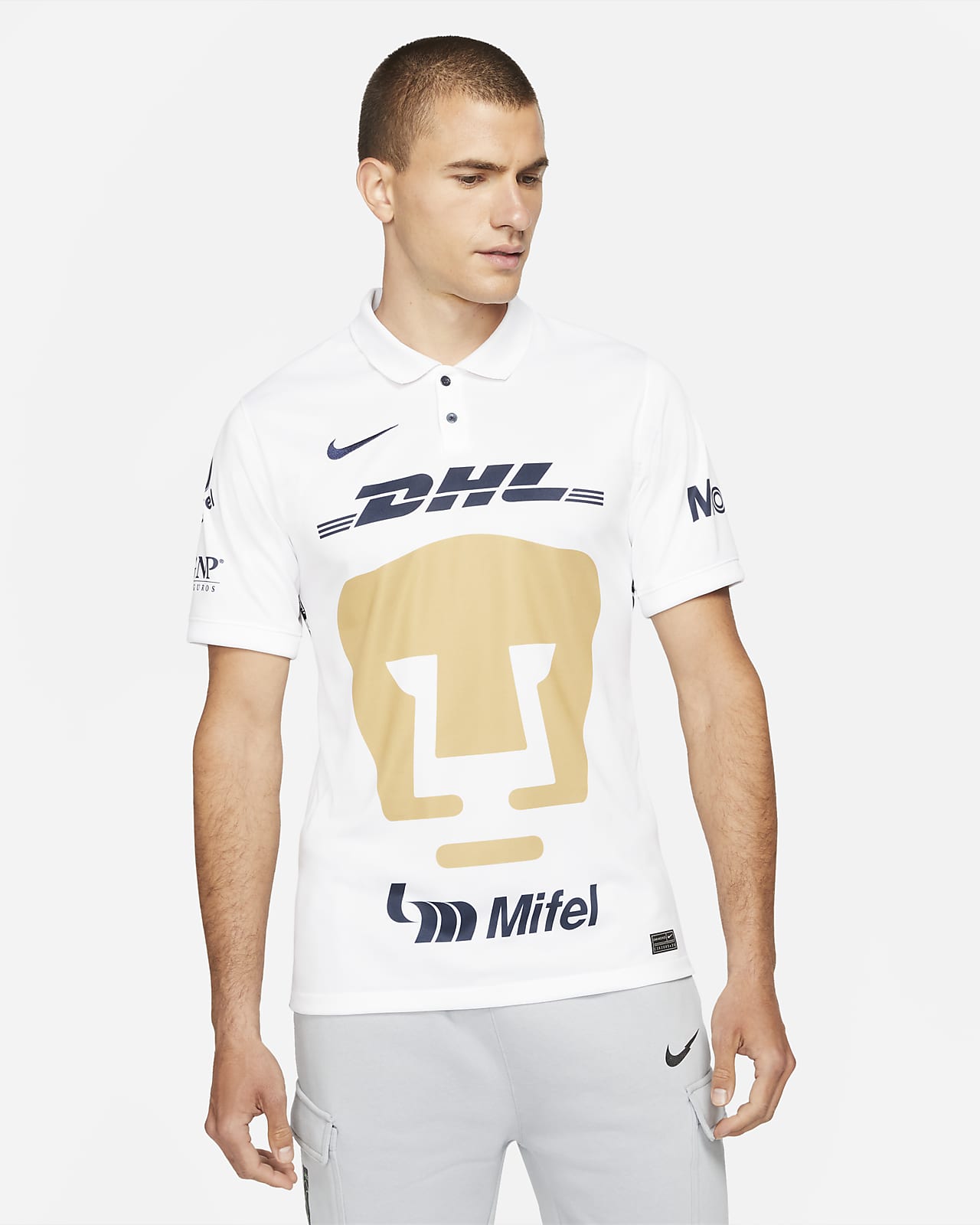 Pumas UNAM 2021/22 Stadium Thuis Nike voetbalshirt met Dri-FIT voor heren.  Nike NL