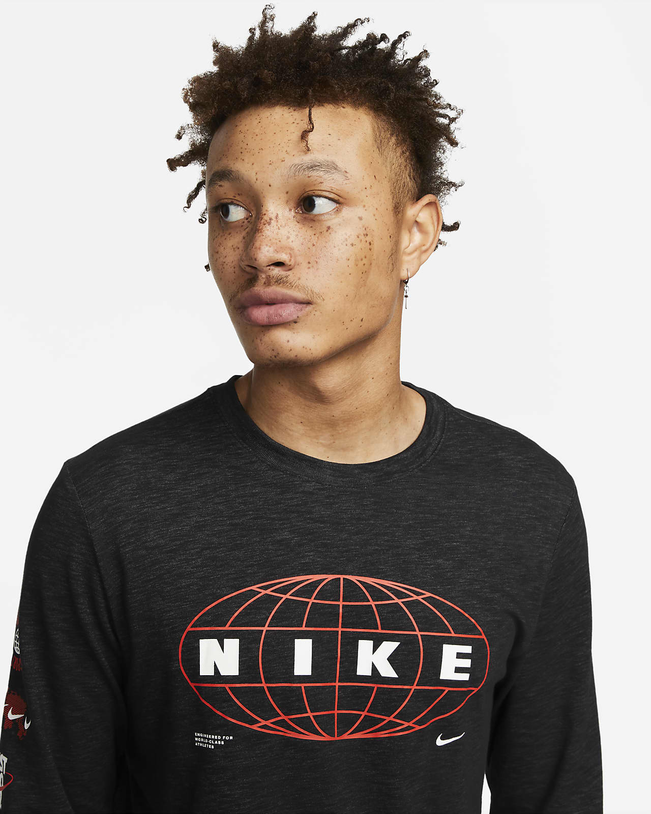 Nike Dri-FIT Trainingsshirt met lange mouwen voor heren. Nike BE