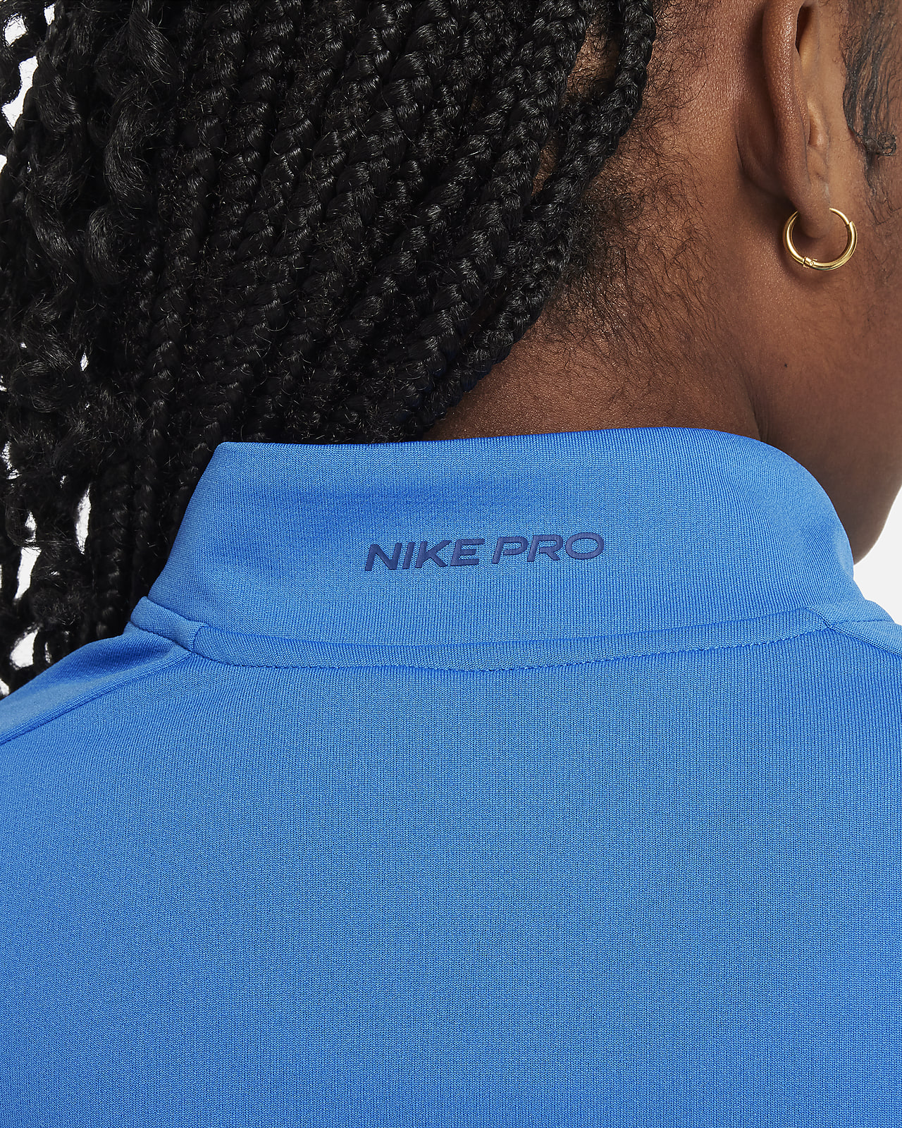 Nike Pro Girls' Dri-FIT Long-Sleeve 1/2-Zip Top. Nike LU