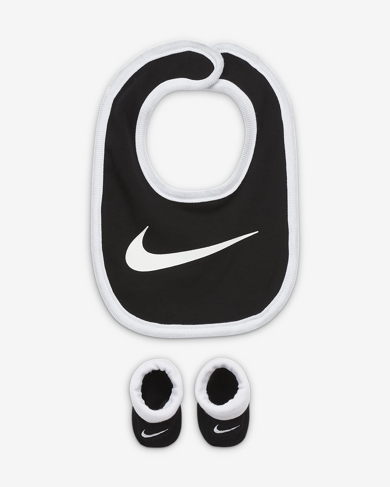 Nike Baby (06M) Bib and Booties Set.