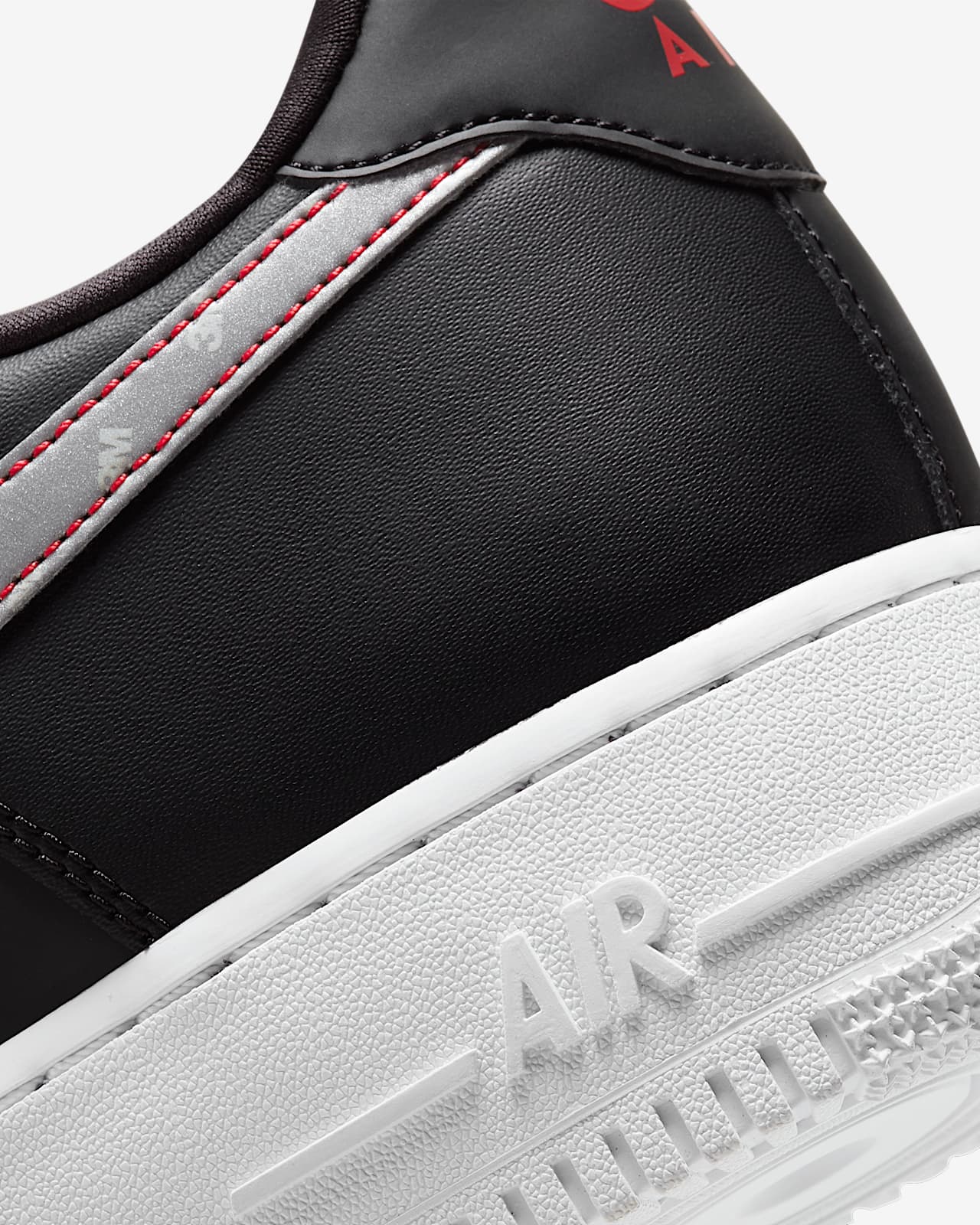 nike sportswear air force 1 anthracite black and red