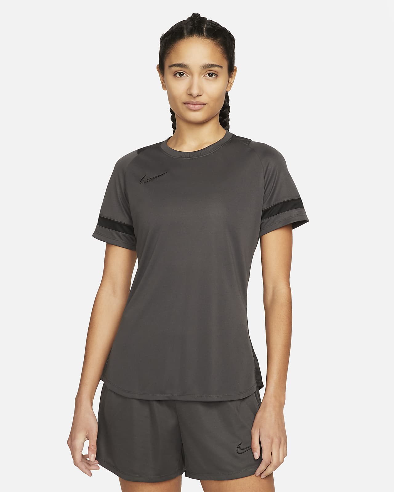 Camiseta de fútbol de manga corta para mujer Nike Dri-FIT Academy
