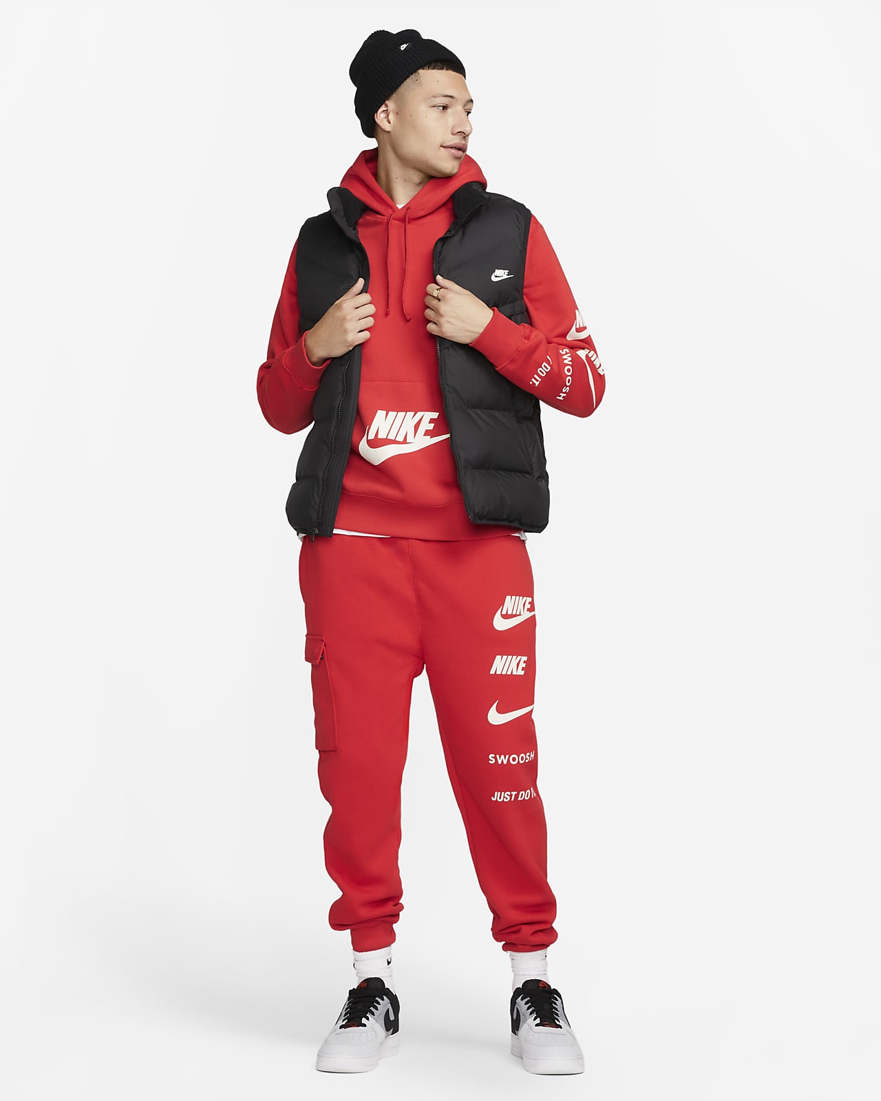 Felpa pullover fleece con cappuccio Sportswear Standard Issue – Uomo. Nike IT