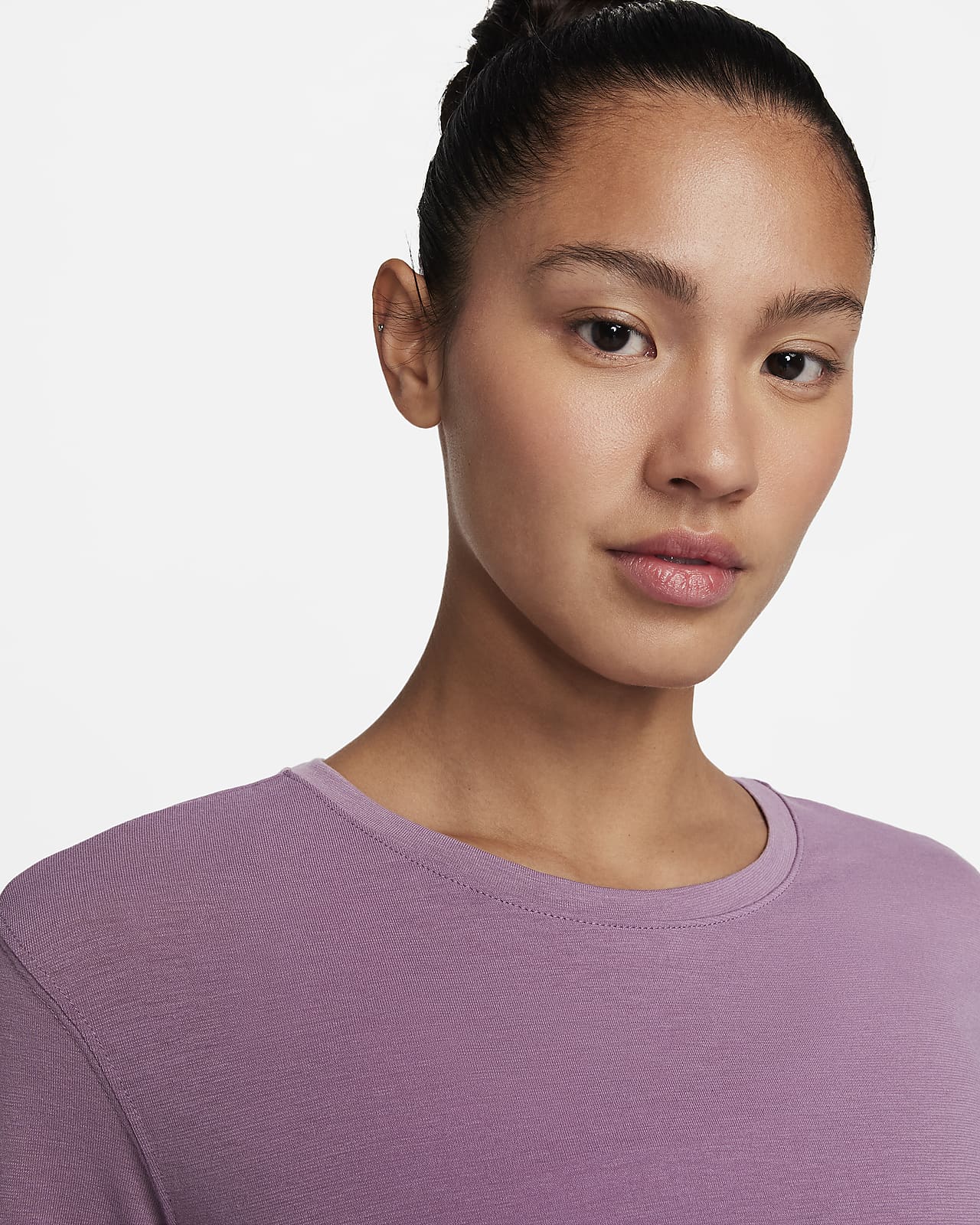 Nike Yoga Dri-FIT Layered t-shirt in pink