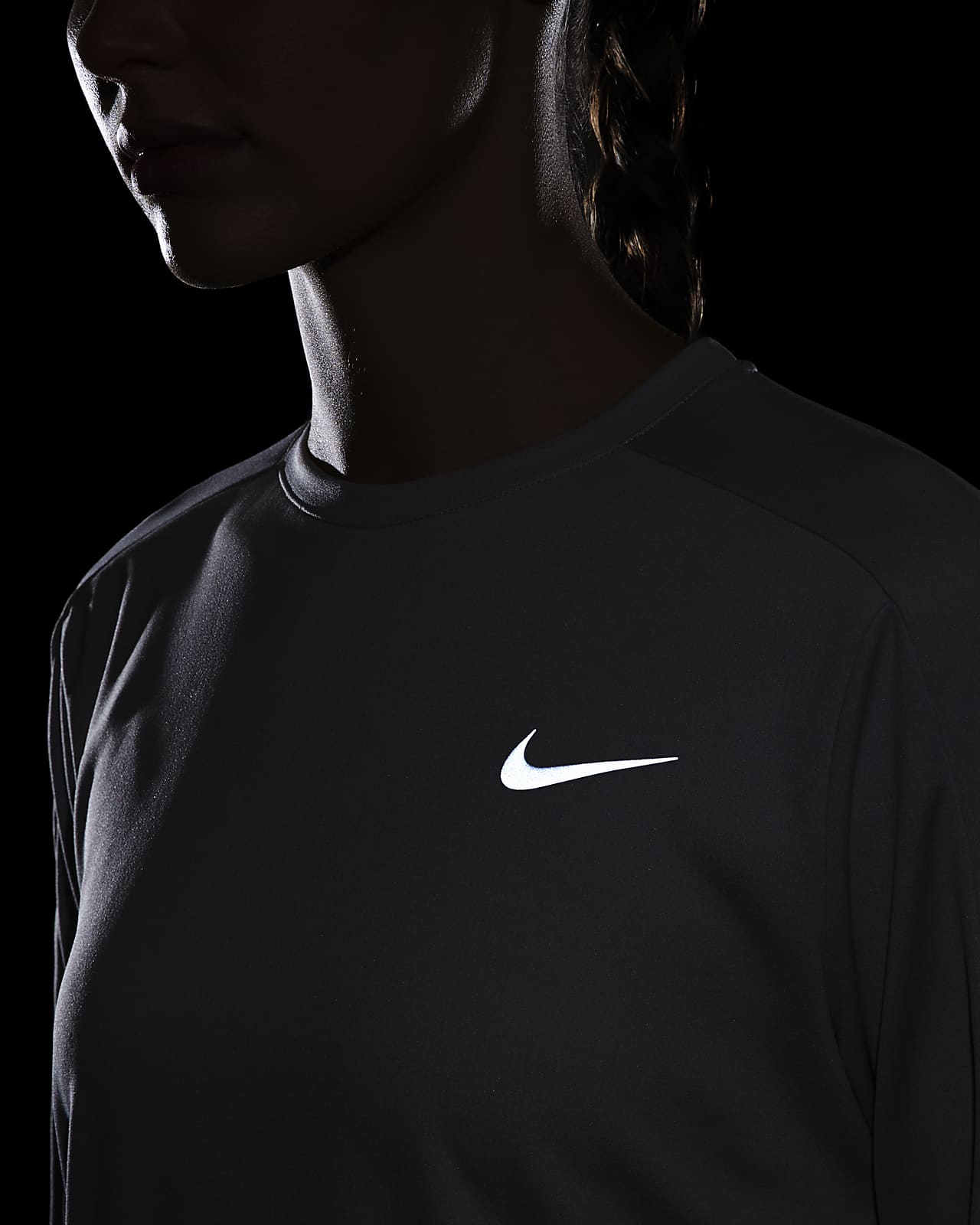 Nike Dri-FIT-løbetrøje rund hals Nike DK