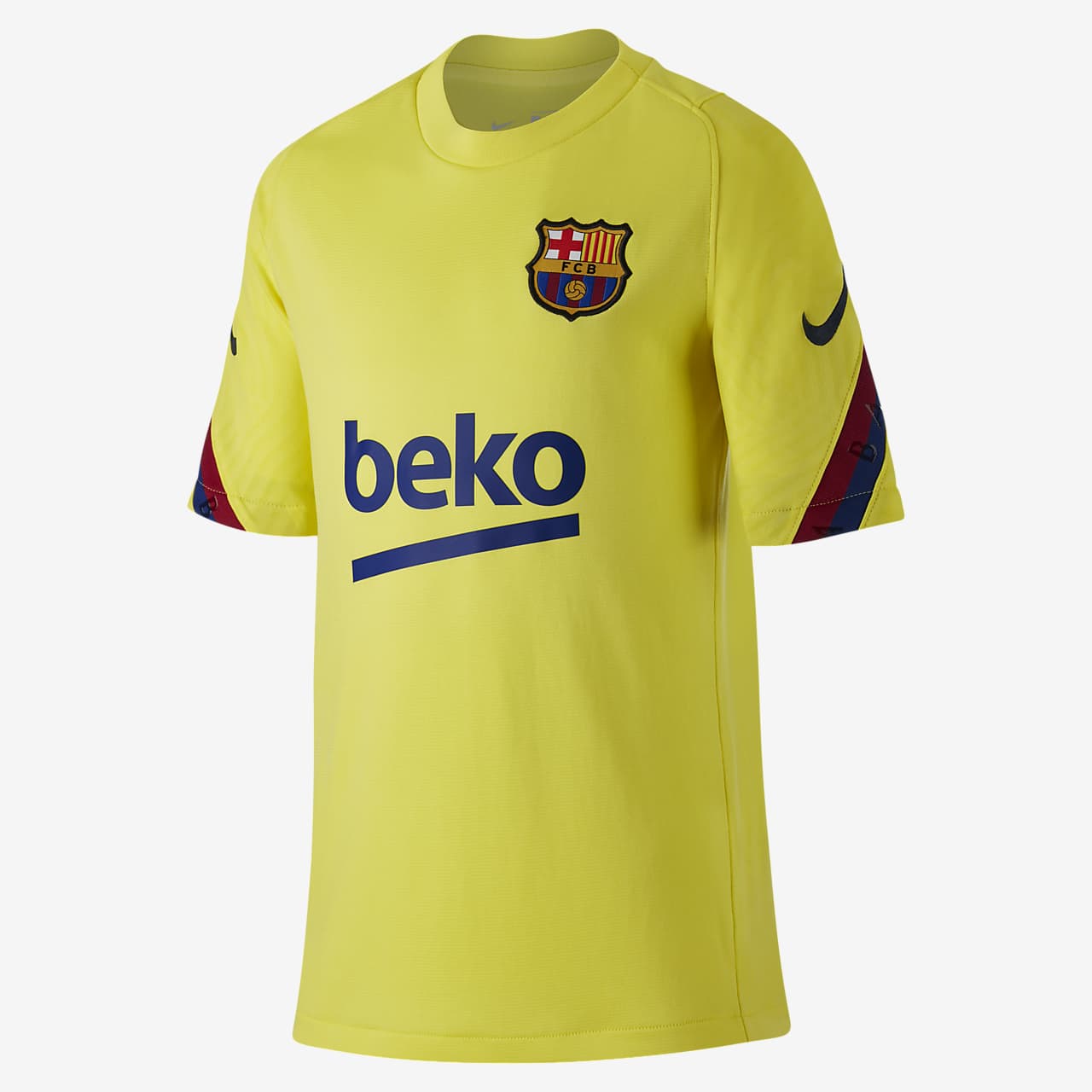 Nike Barcellona Maglia Pre-Match Gialla Ufficiale 2021-22 ...