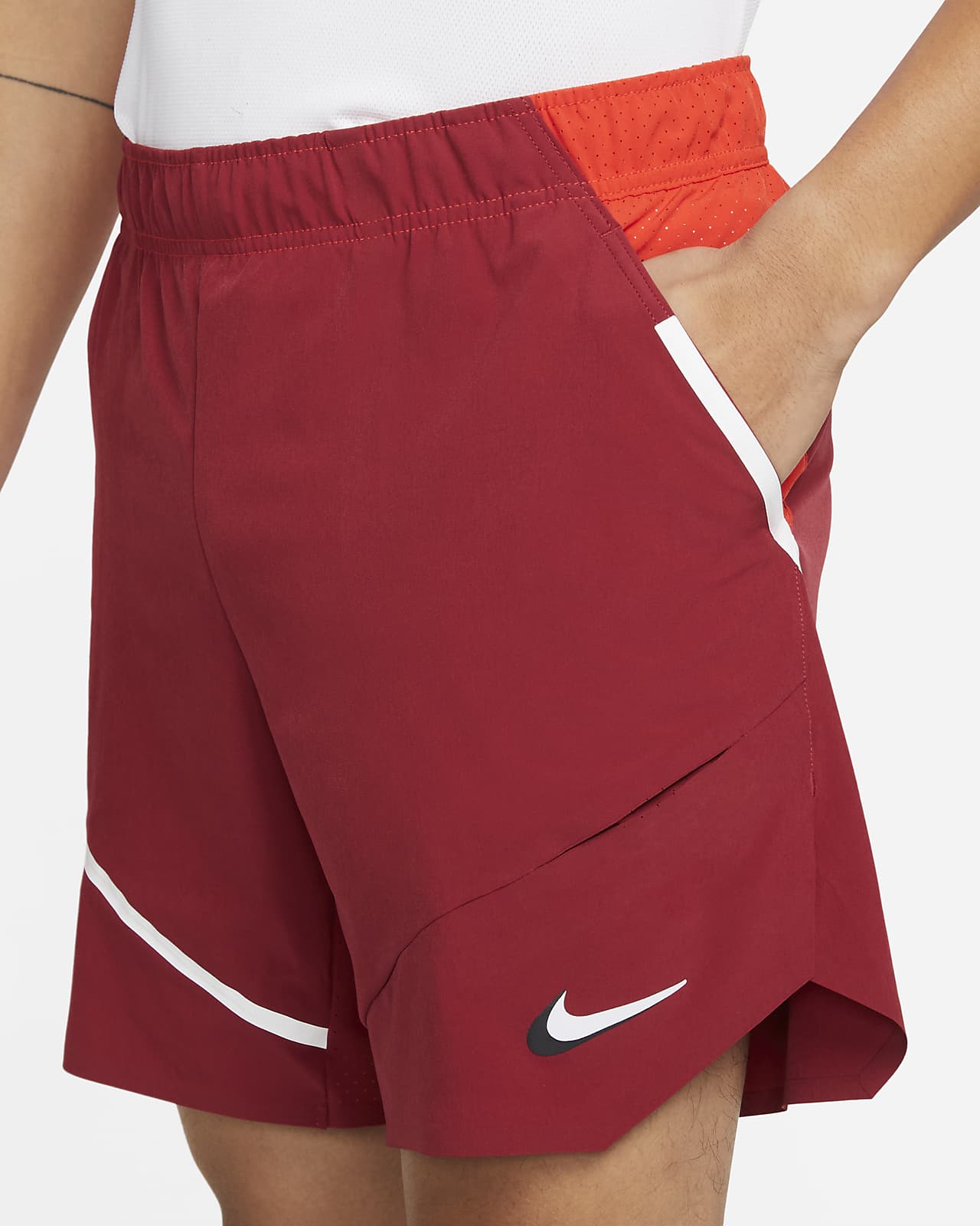 red nike tennis shorts