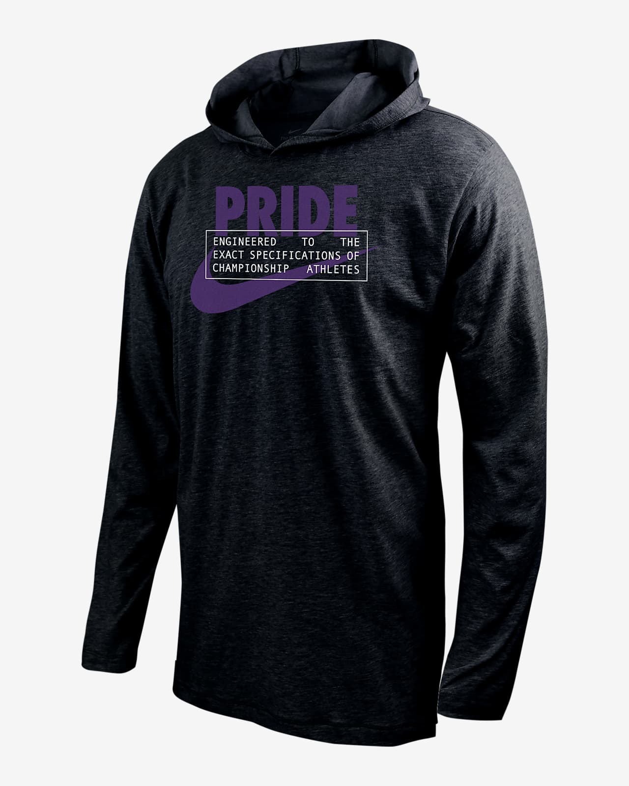 Orlando Pride Men's Nike Soccer Long-Sleeve Hooded T-Shirt