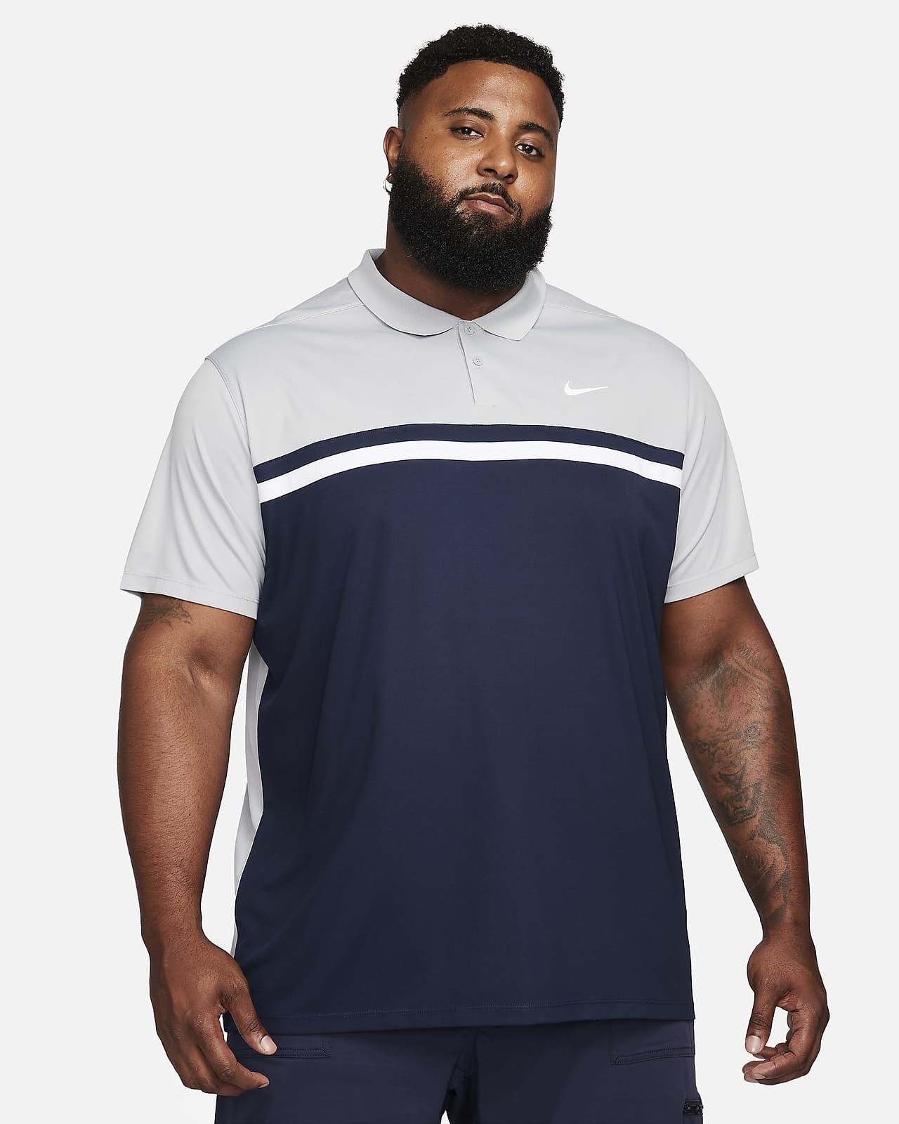 NIKE DRI-FIT VICTORY NAVY - POLO HOMME - Polo de golf NIKE - The