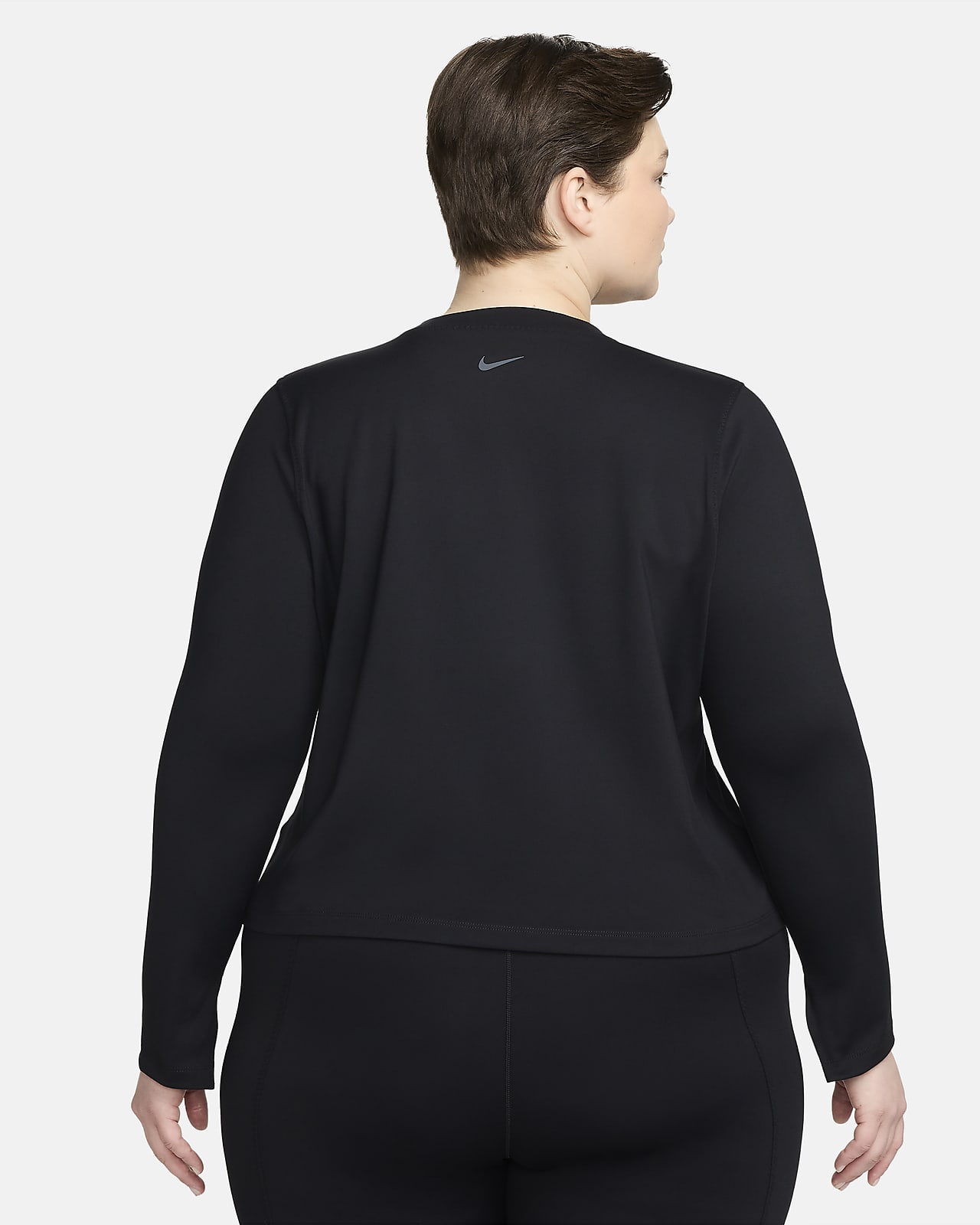 Nike One Fitted Women's Dri-FIT Long-Sleeve Top (Plus Size).