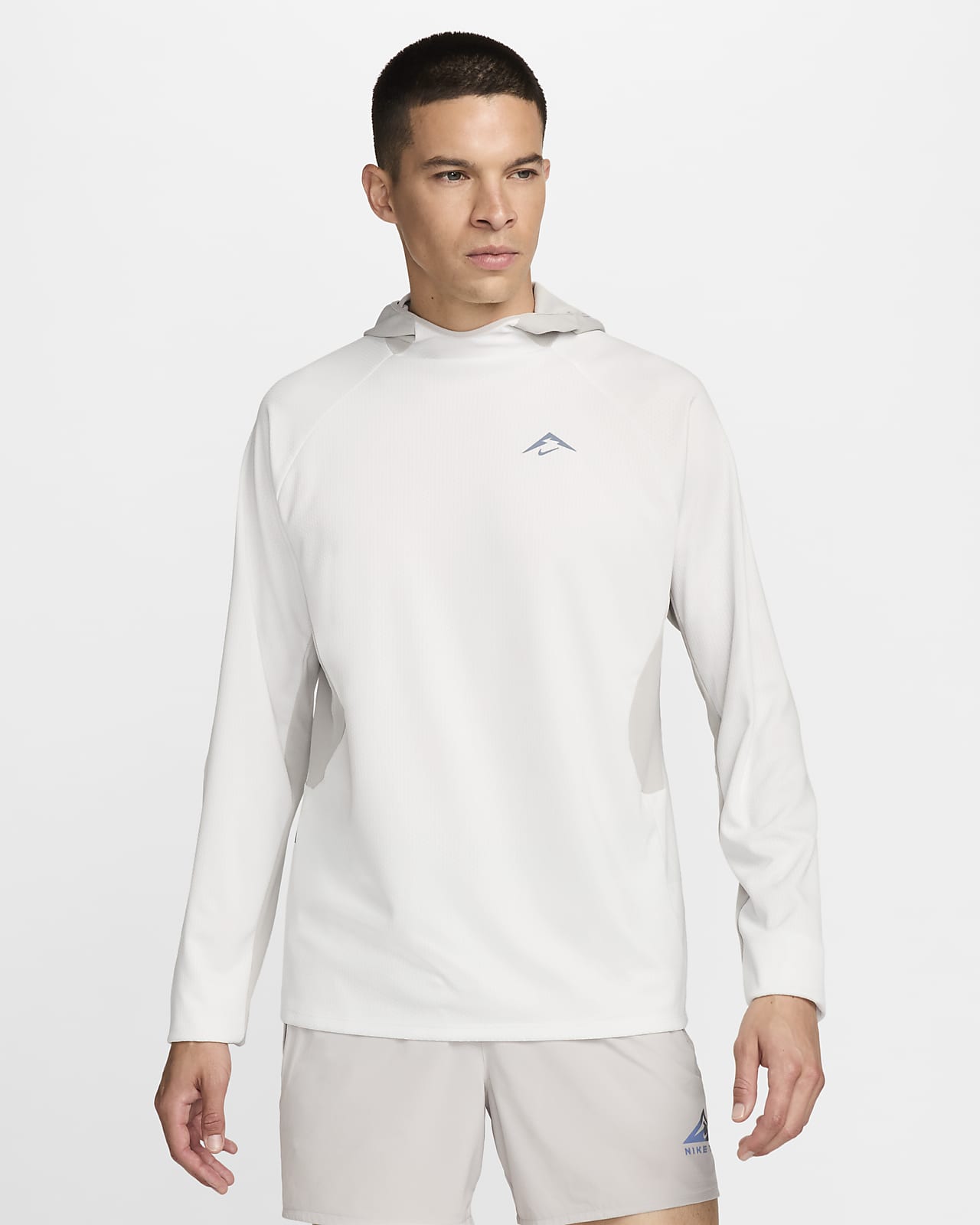 Pánské běžecké tričko Nike Trail Dri-FIT UV s dlouhým rukávem a kapucí