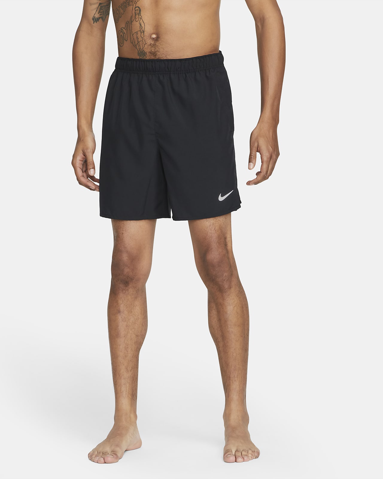 Nike Challenger Dri-FIT-løbeshorts (18 cm) uden for til mænd