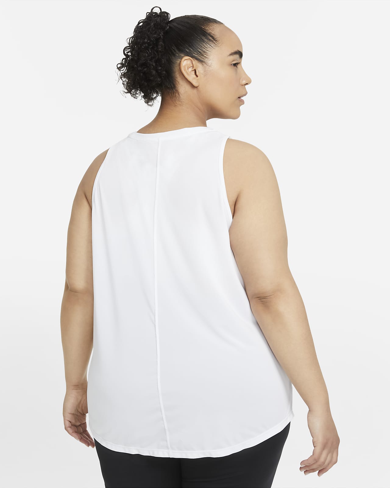plus size white tank