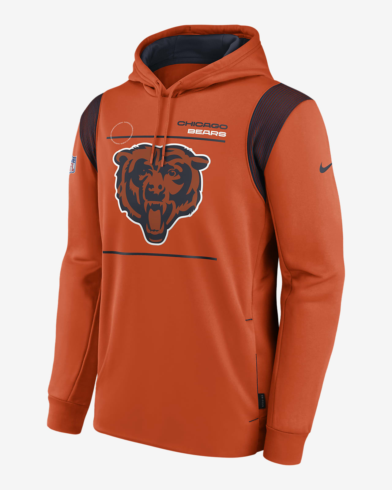 Chicago Bears Combine Audible Pullover Performance Hoodie by New