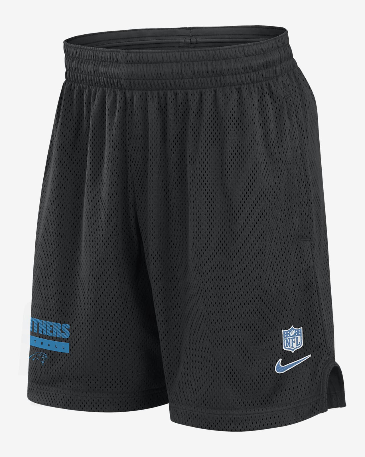 Shorts Nike Dri-FIT de la NFL para hombre Carolina Panthers Sideline