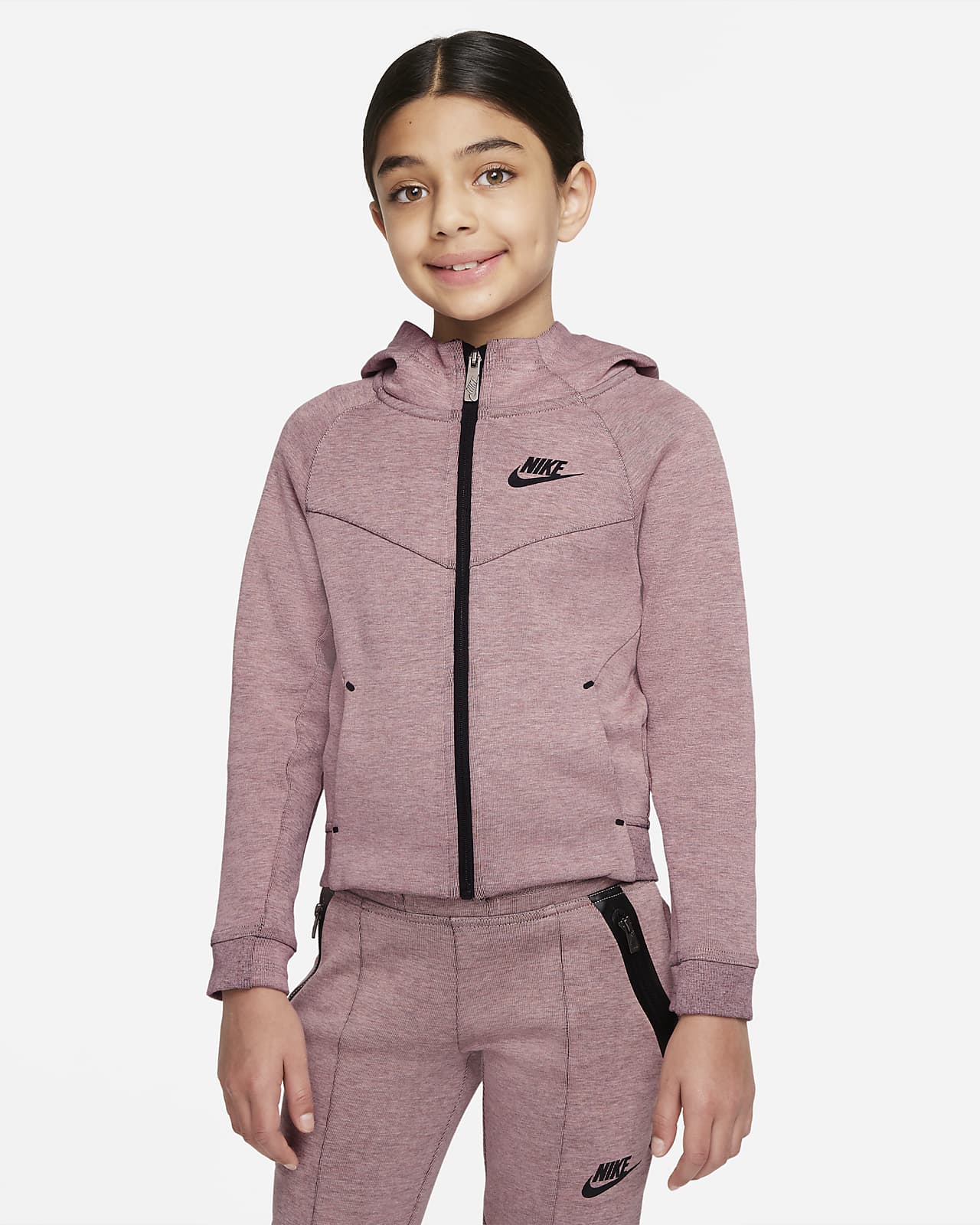  Nike Sportswear Tech Full Zip Fleece (Little Kids/Big Kids):  Clothing, Shoes & Jewelry