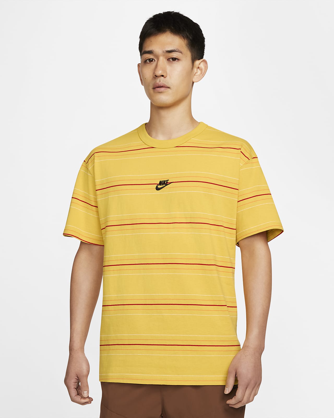 Nike公式 ナイキ スポーツウェア プレミアム エッセンシャル メンズ ストライプ Tシャツ オンラインストア 通販サイト