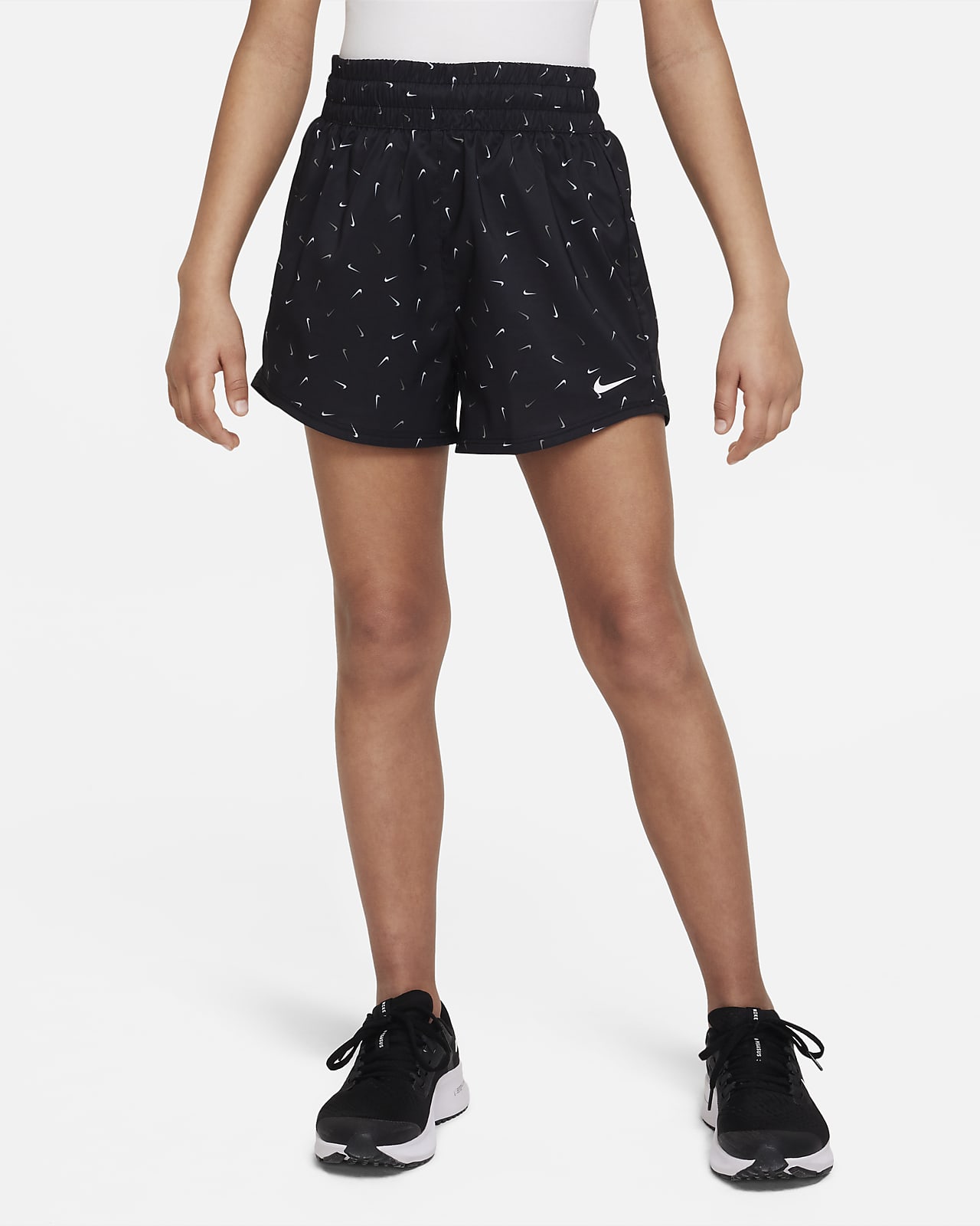 Spodenki dziewczęce Nike Kids Pro Dri-Fit Shorts - fir/barely volt, Strefa  Tenisa