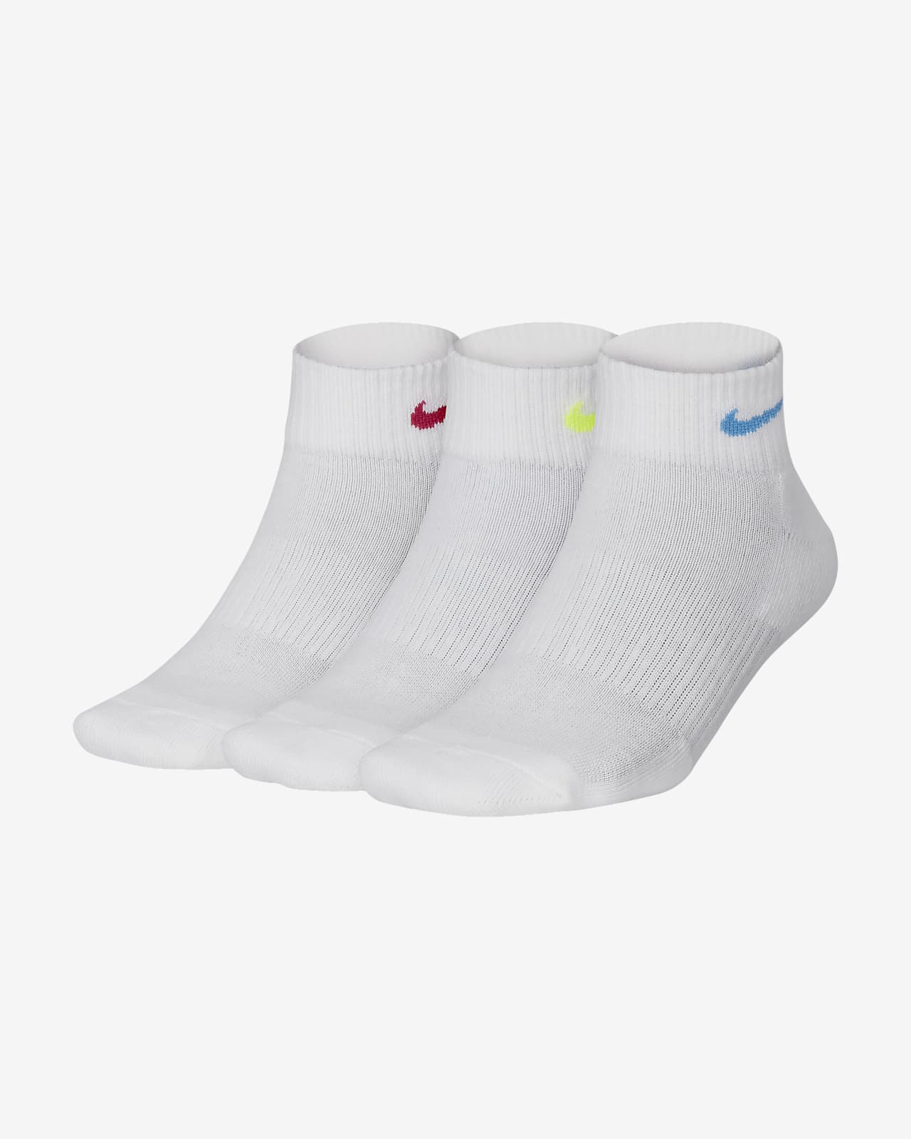 women's nike white ankle socks