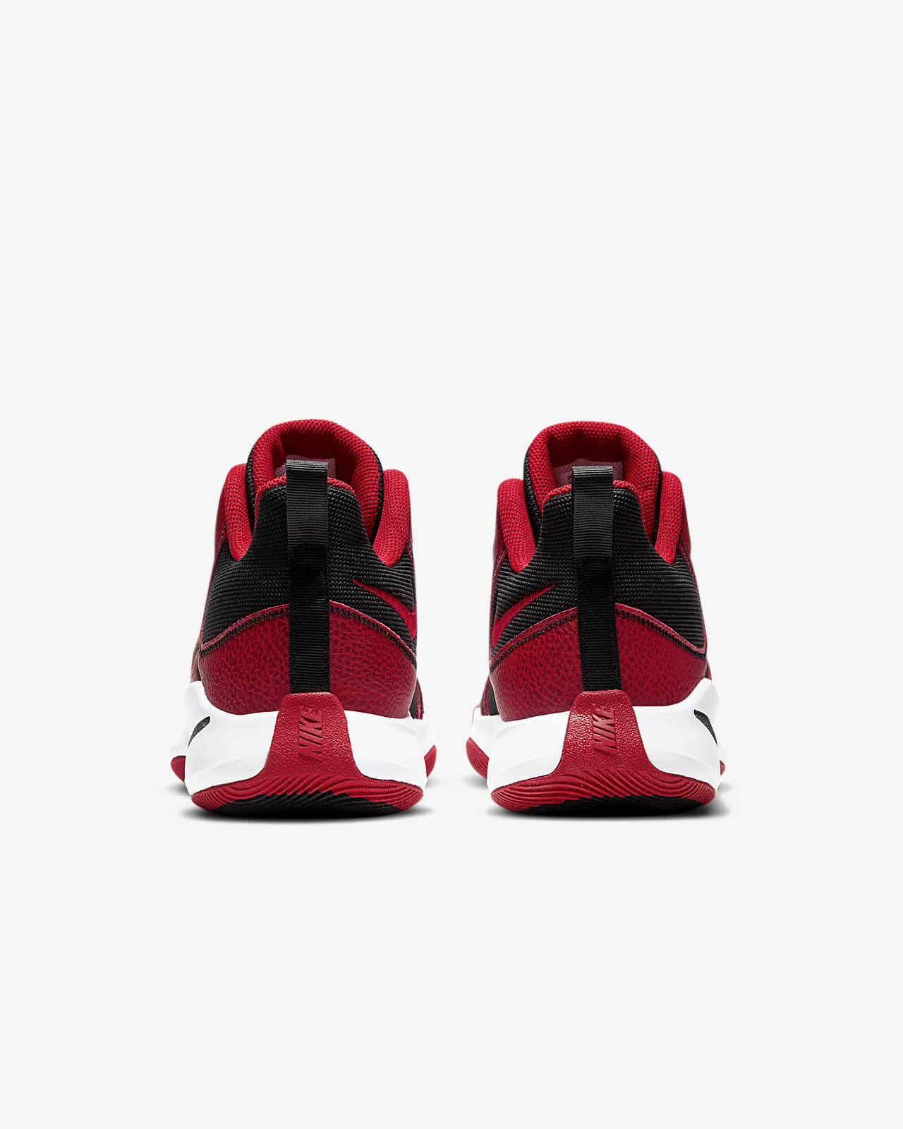nike fly by mid red black