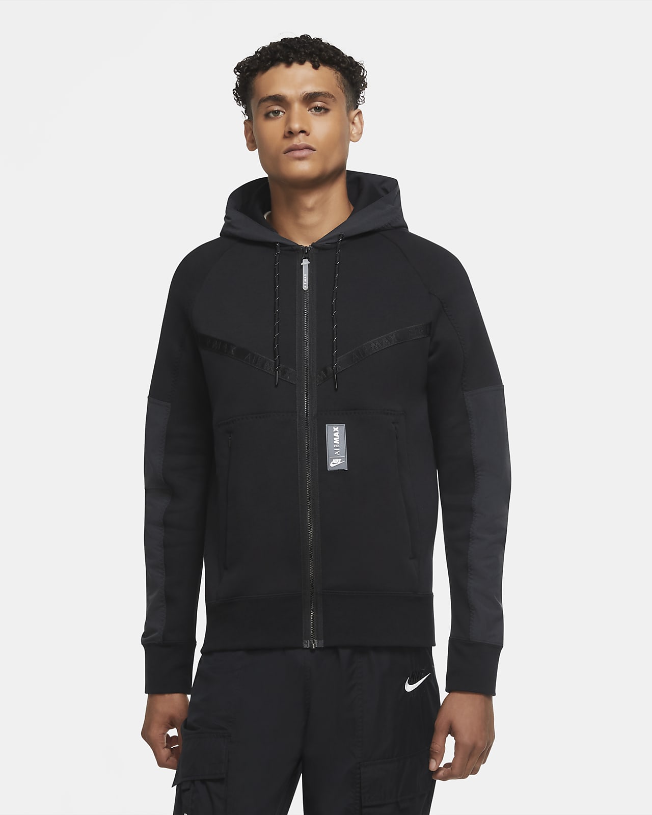 Felpa in fleece con cappuccio e zip a tutta lunghezza Nike Sportswear Air  Max - Uomo. Nike IT