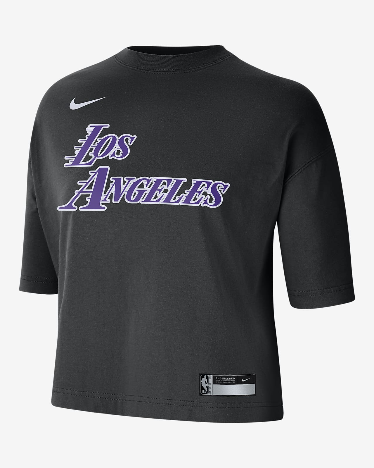 Los Angeles Lakers Courtside City Edition Women's Nike NBA T-Shirt