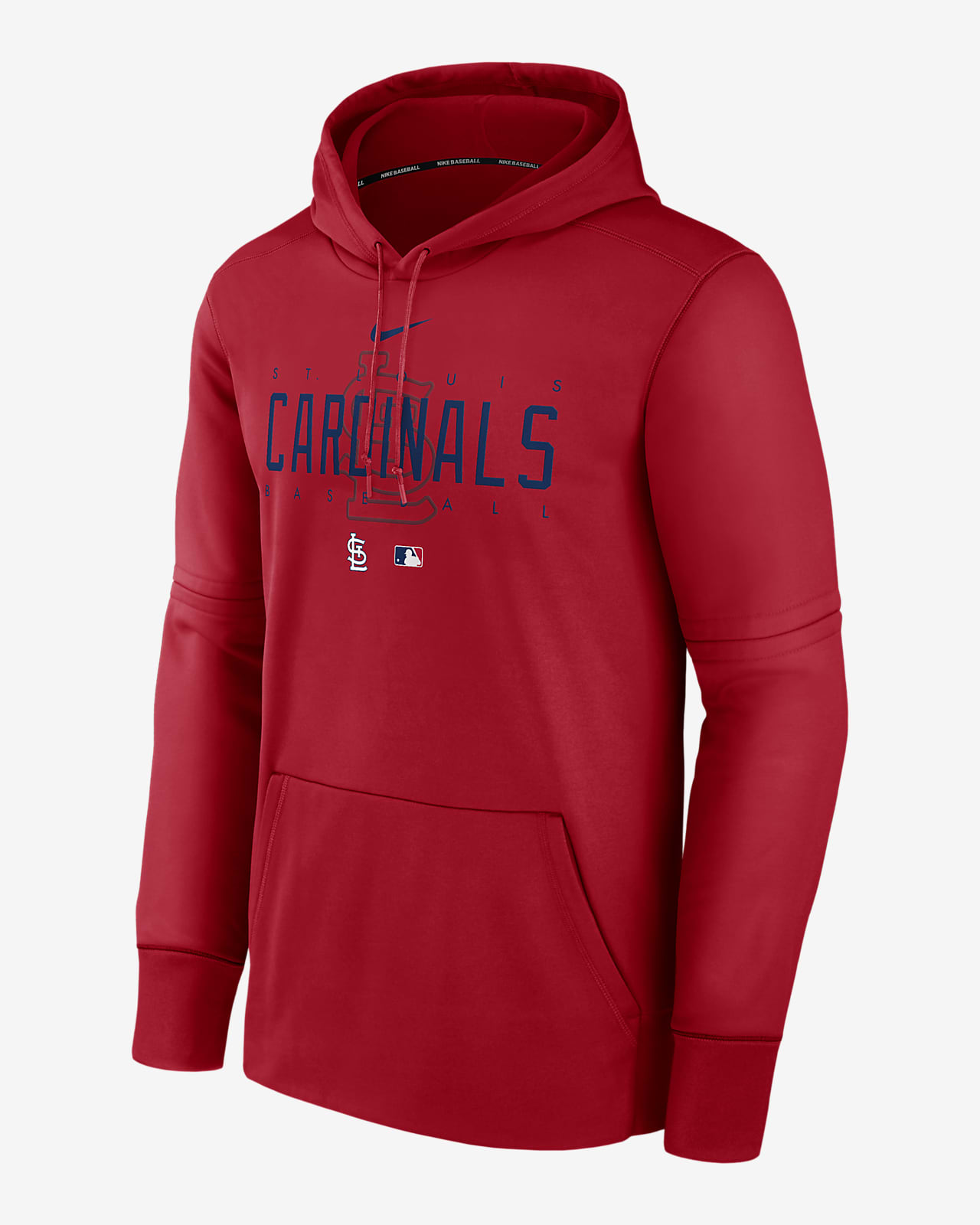 St Louis Cardinals Nike Red THERMA HOODIE Hood