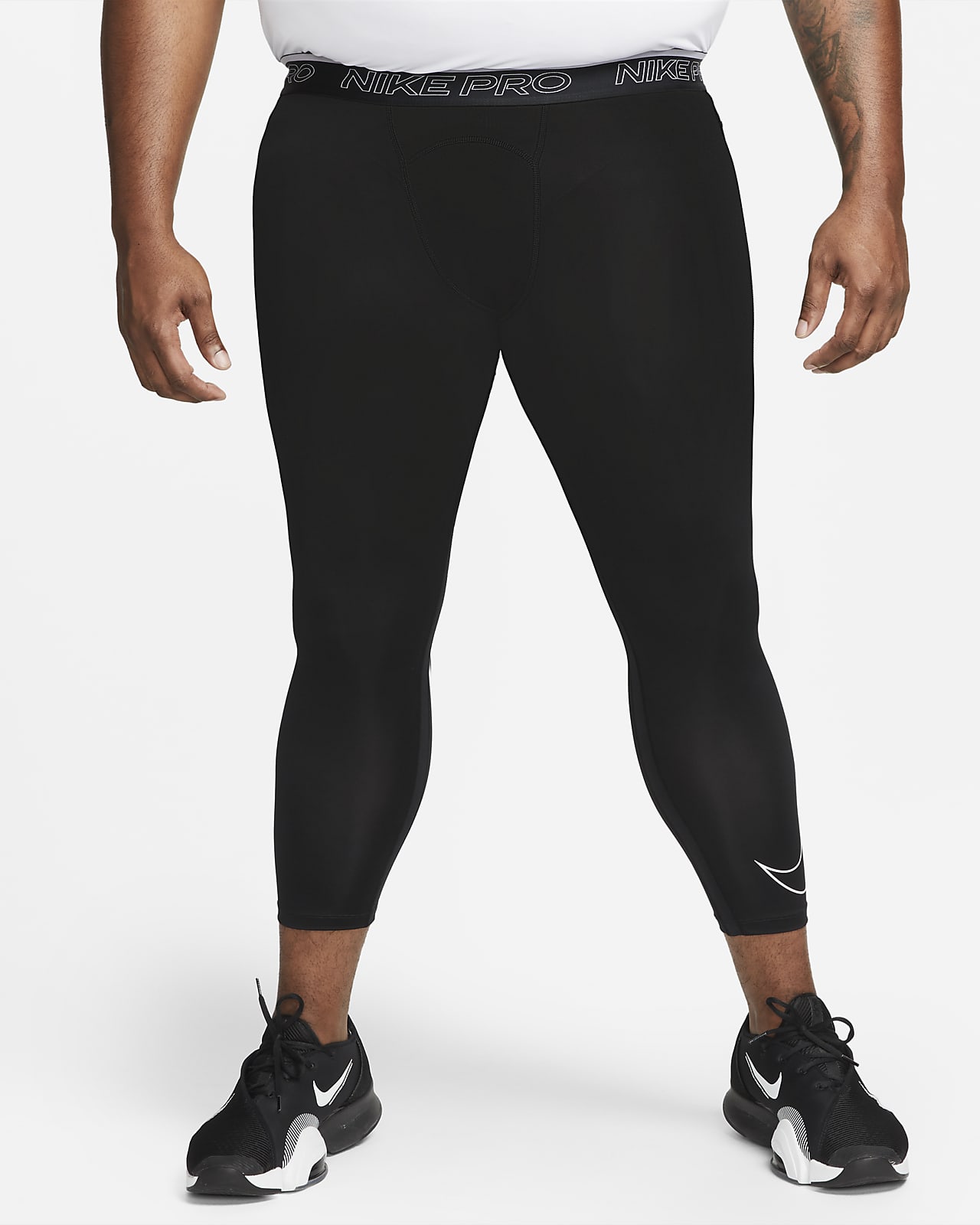 muñeca llevar a cabo estas Nike Pro Dri-FIT Men's 3/4 Tights. Nike.com