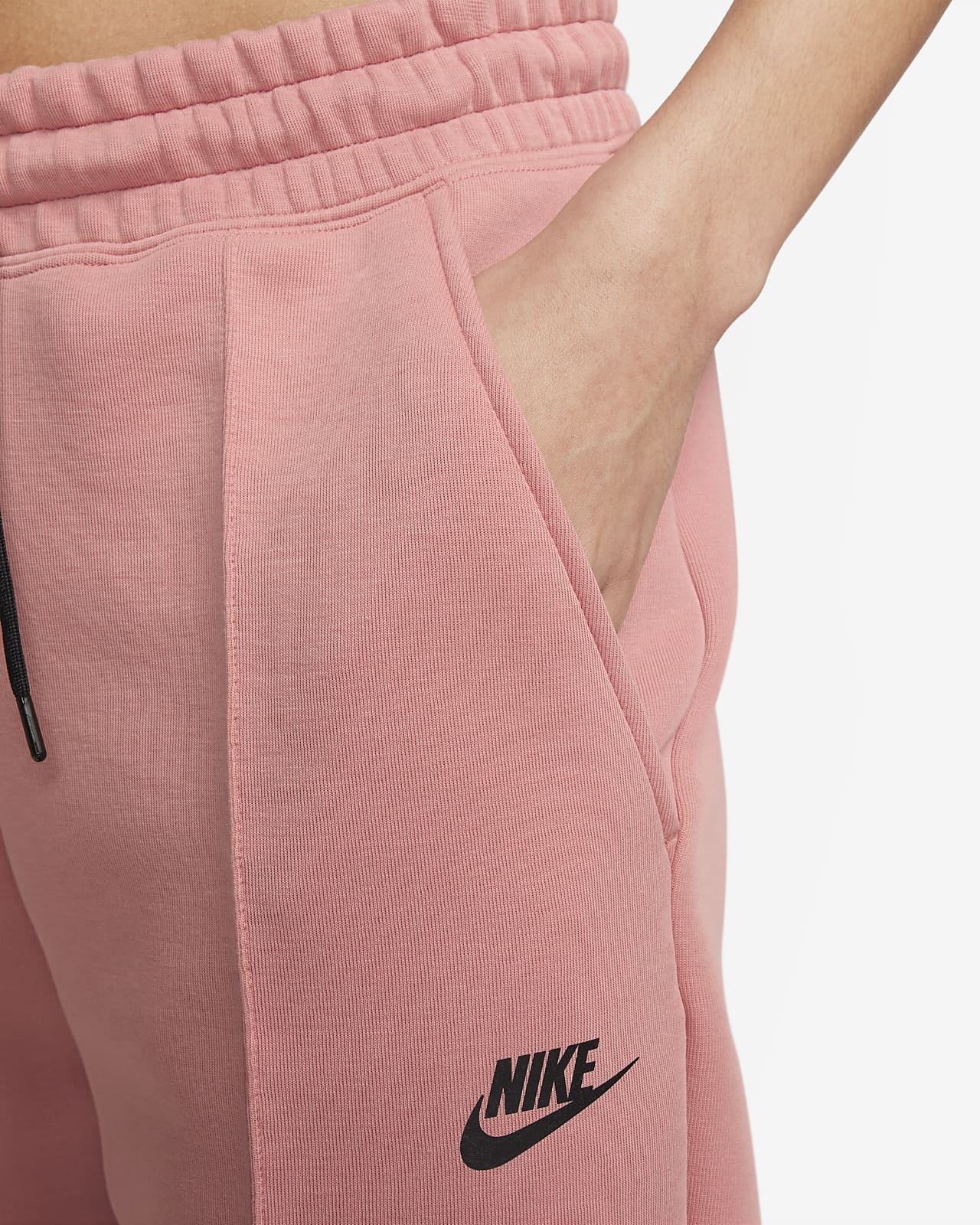 guld I stor skala infrastruktur Nike Sportswear Tech Fleece-joggers med mellemhøj talje til kvinder. Nike DK