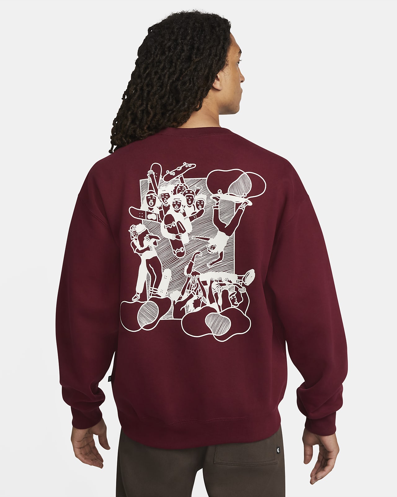 Nike SB 'Skate Like A Girl' Fleece Skate Crew. Nike LU