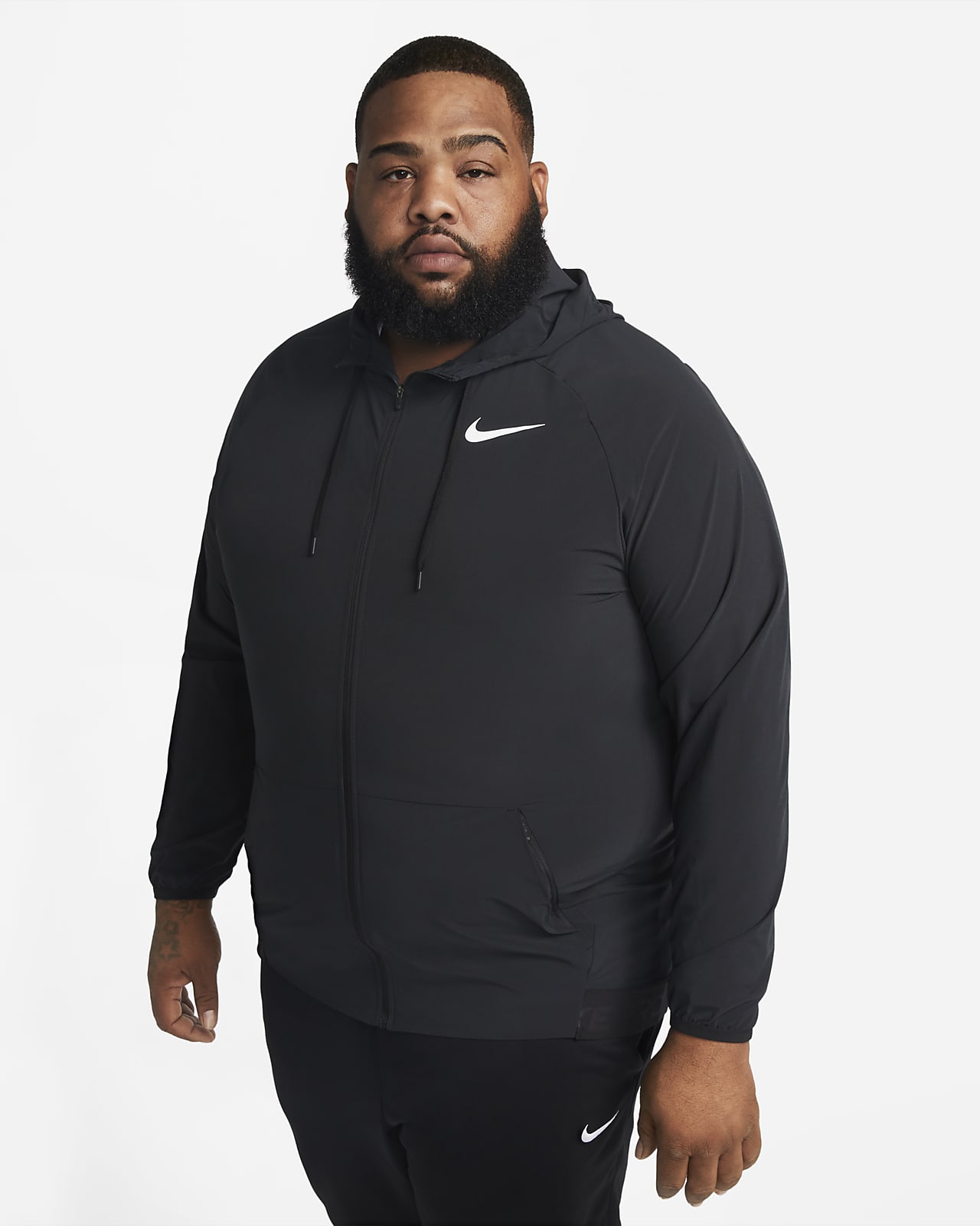 Nike dri fit jacket hot sale black