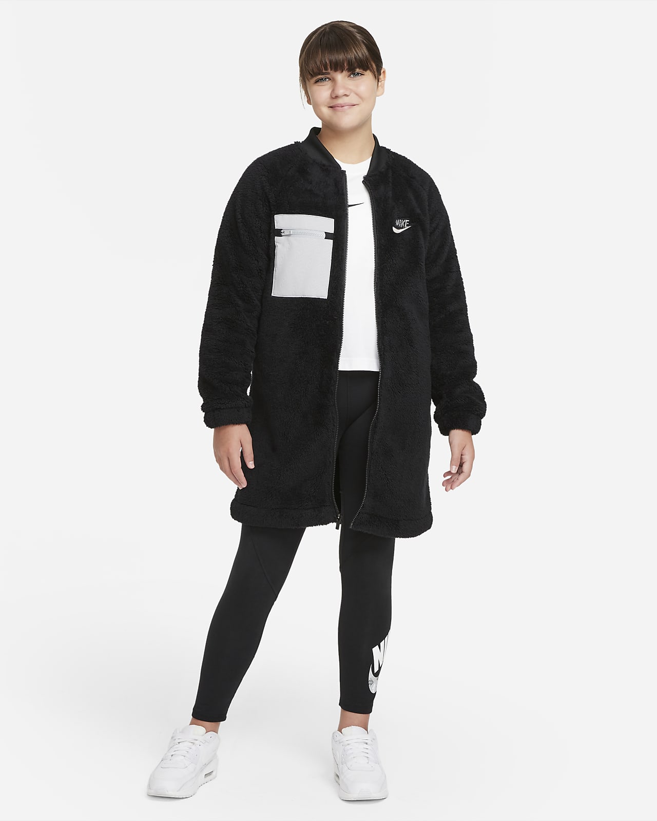Nike Sportswear Winterjack voor meisjes (ruimere maten). Nike BE