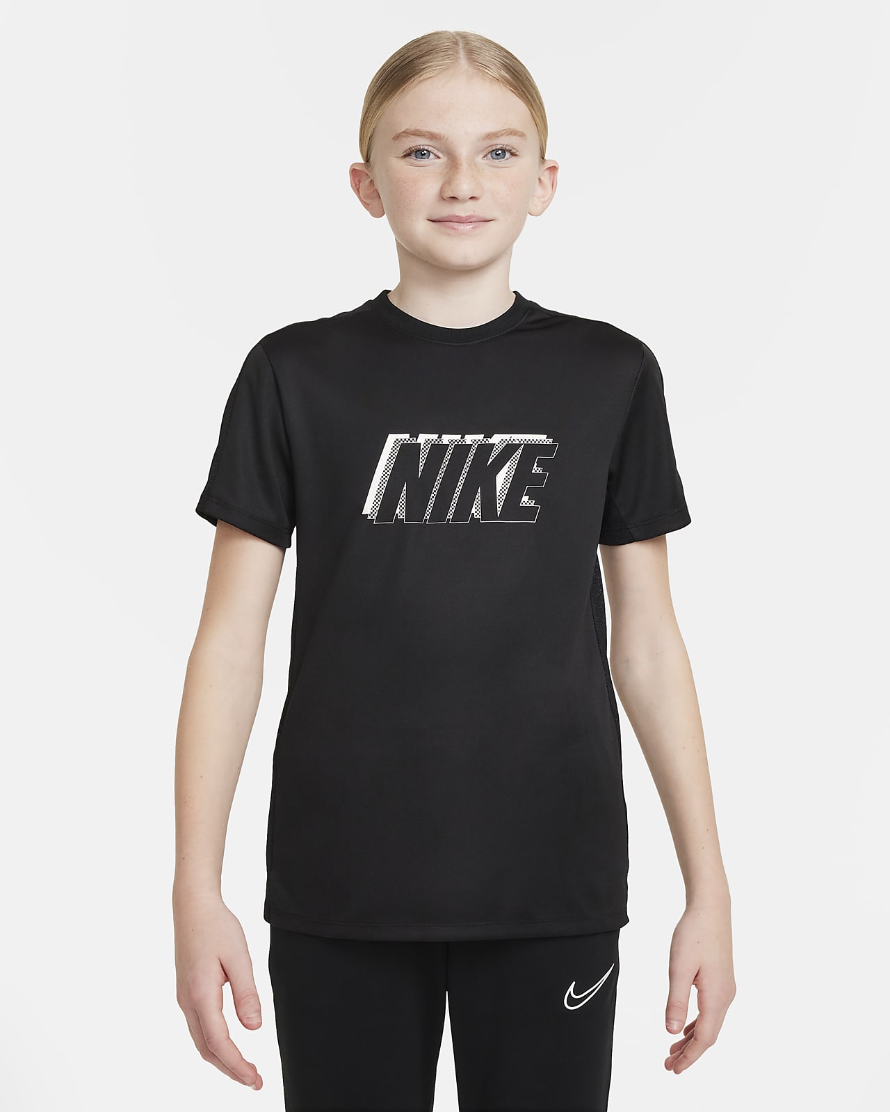 Playera de fútbol de manga corta para niños talla grande Nike Dri-FIT Academy23