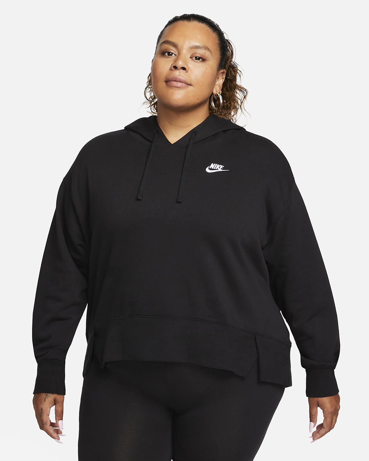 pompa Reacondicionamiento maestría Nike Sportswear Club Fleece Sudadera con capucha oversize (Talla grande) -  Mujer. Nike ES