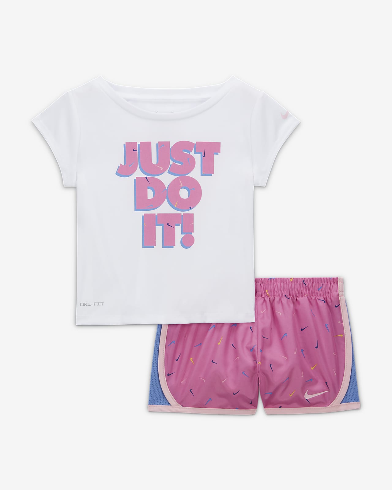 Nike Swoosh Logo Tempo Shorts Set Baby 2-Piece Dri-FIT Set