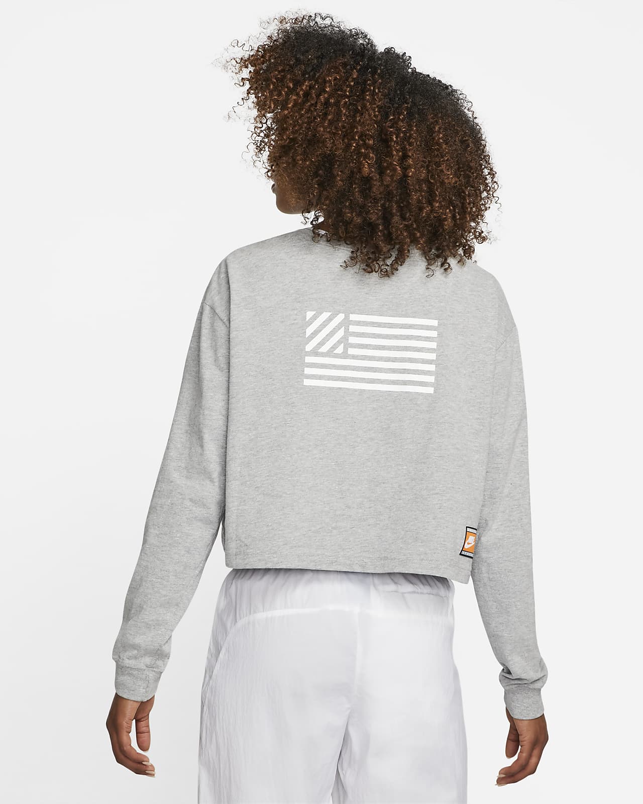 Playera de manga larga de estilo corto para mujer U.S.. Nike.com