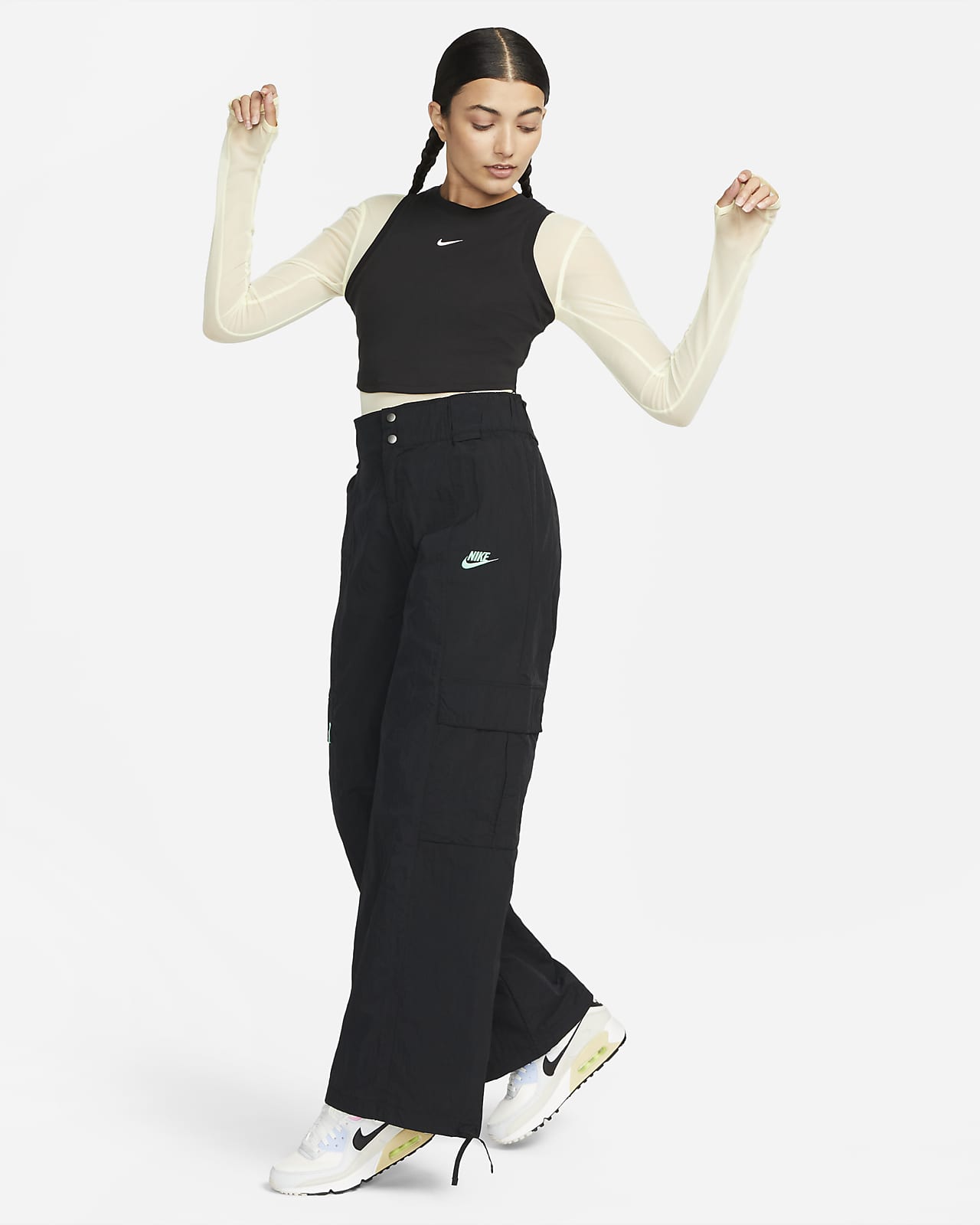 Nike Sportswear Chill Knit Women's Tight Cropped Mini-Rib Tank Top. Nike LU