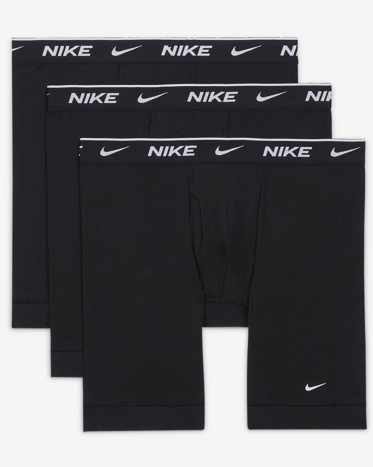 Nike Dri-FIT Essential Cotton Stretch 3 pack boxer briefs w. fly