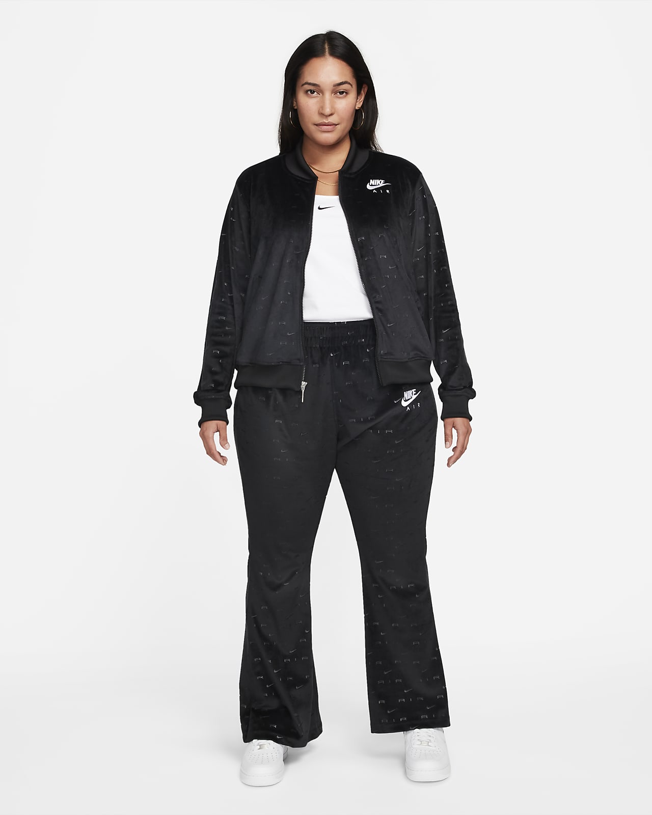nike velour jacket women's