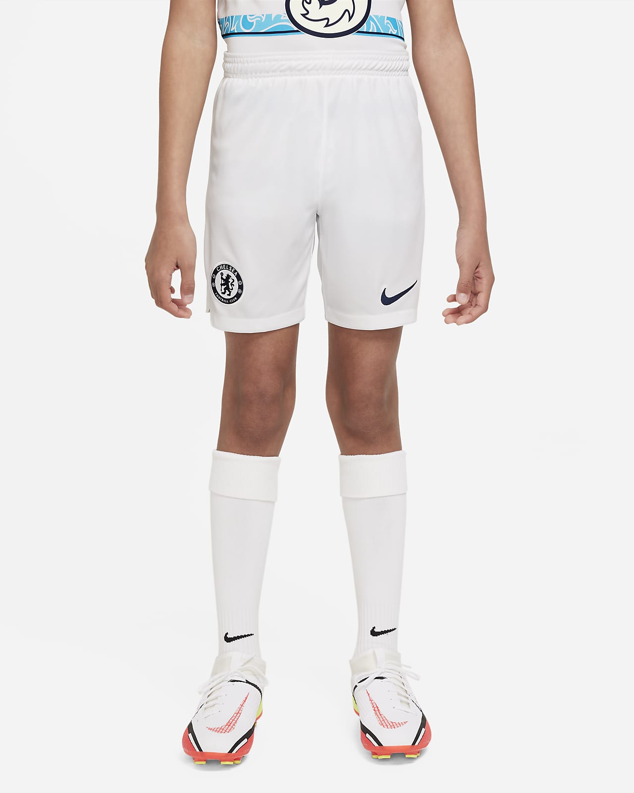 Primera segunda equipación Chelsea FC 2022/23 Pantalón corto de Nike Dri-FIT - Niño/a. Nike ES
