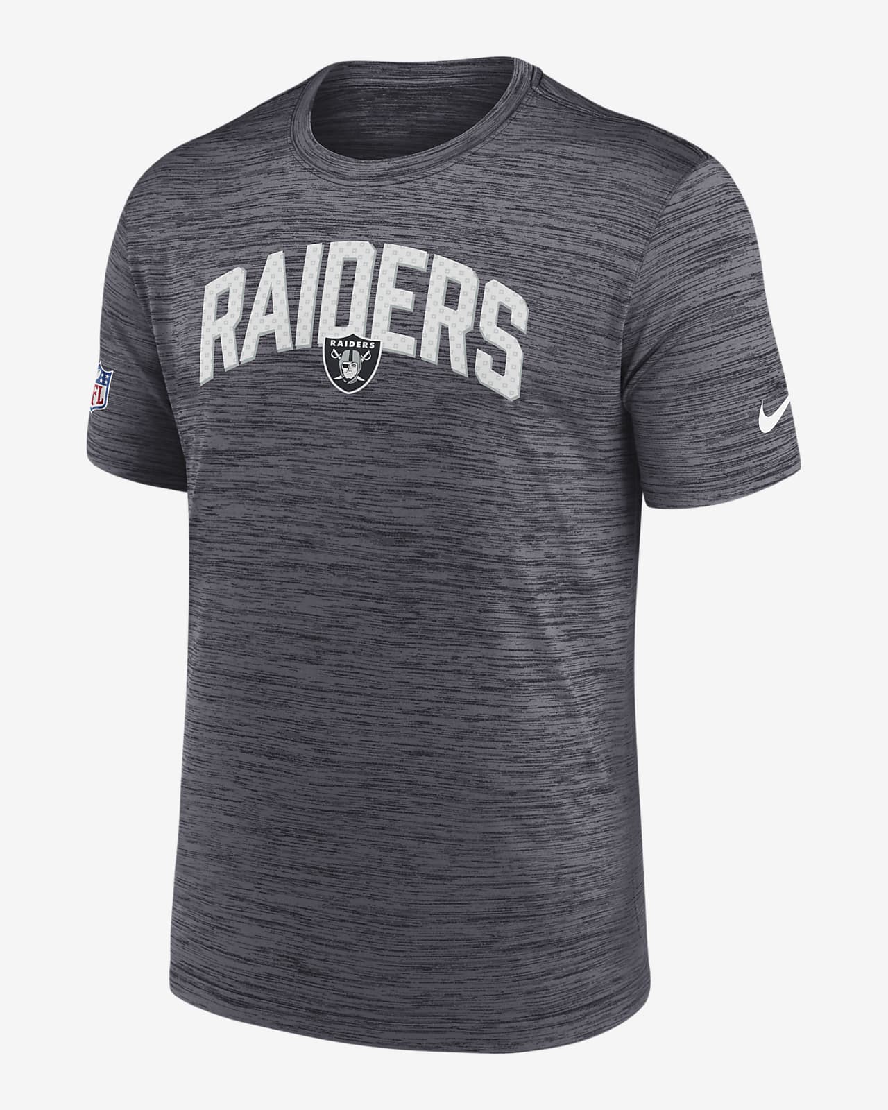 Men's Nike Black Las Vegas Raiders Sideline Velocity Athletic Stack Performance T-Shirt Size: 3XL
