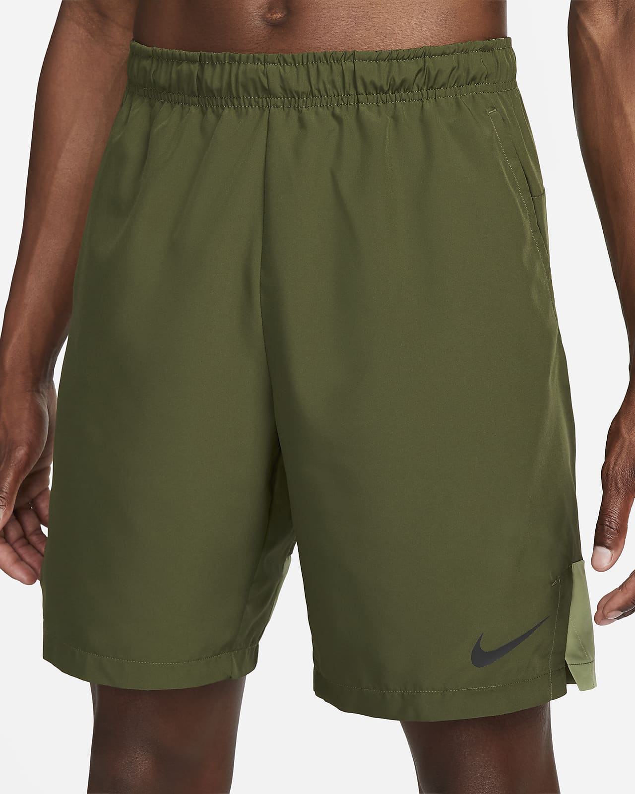 nike green dri fit shorts